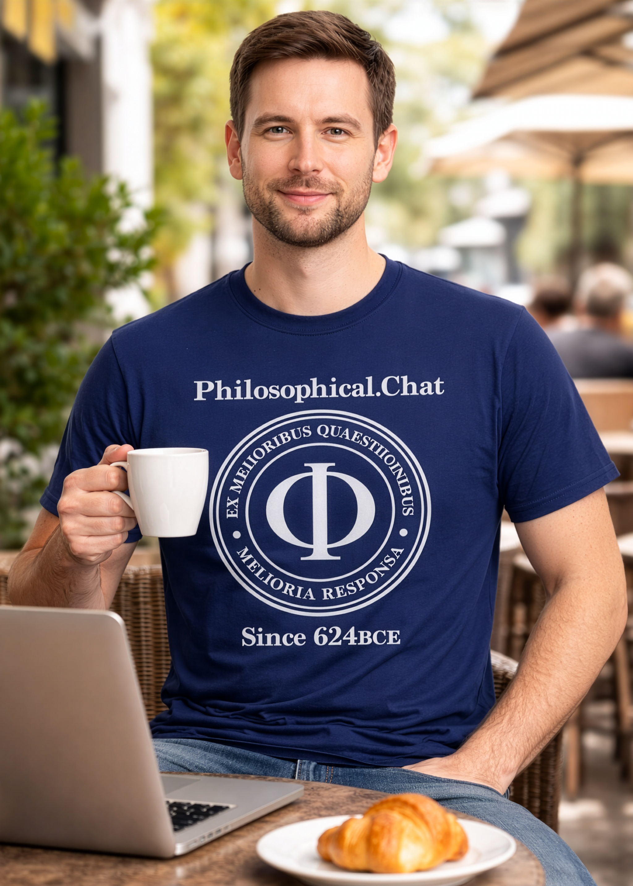Philosophical Moto, US Stock - Unisex T‑Shirt product thumbnail image Philosophical Moto, US Stock - Unisex T‑Shirt product thumbnail image