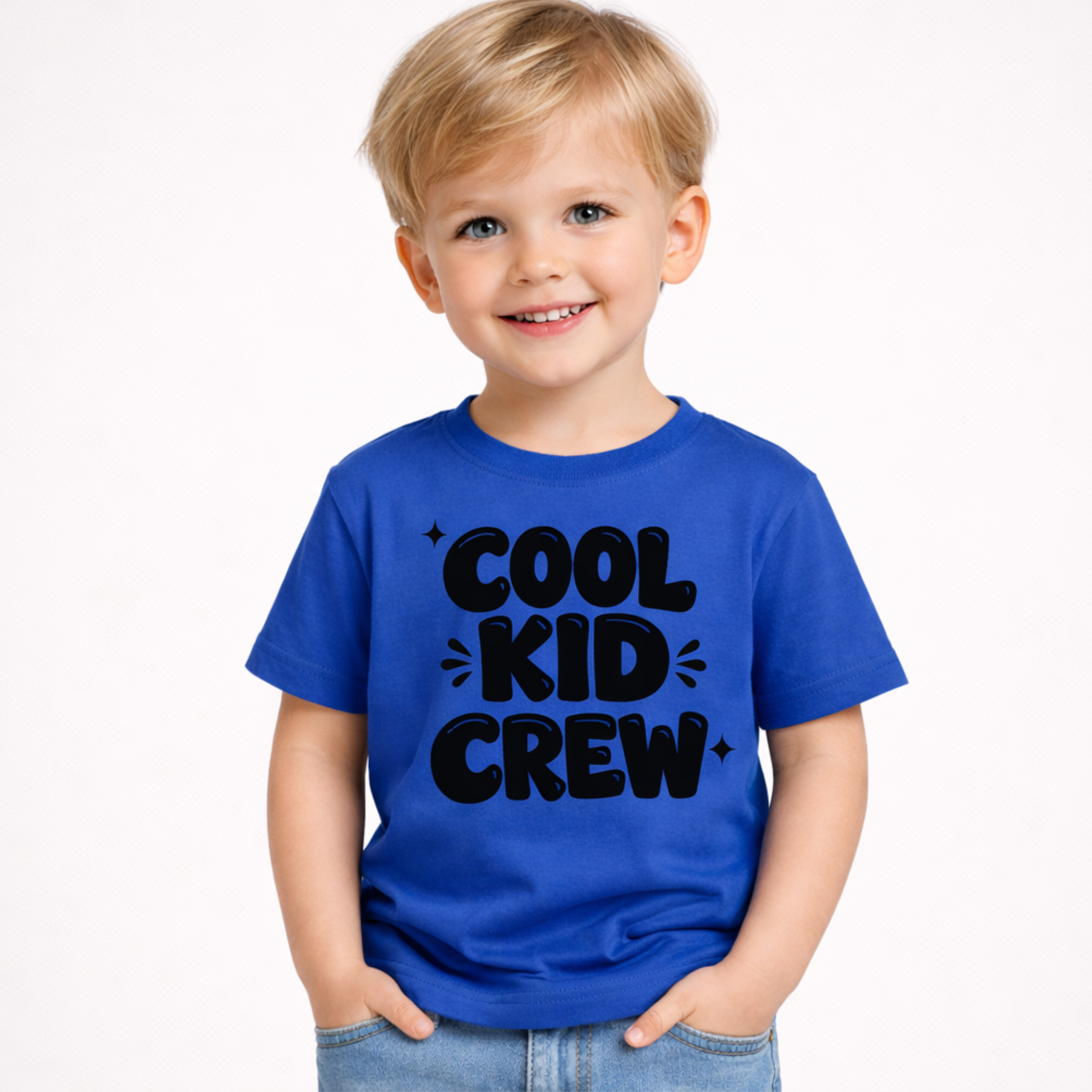 Cool Kid Crew Toddler T-Shirt — Funny Retro Kids Tee