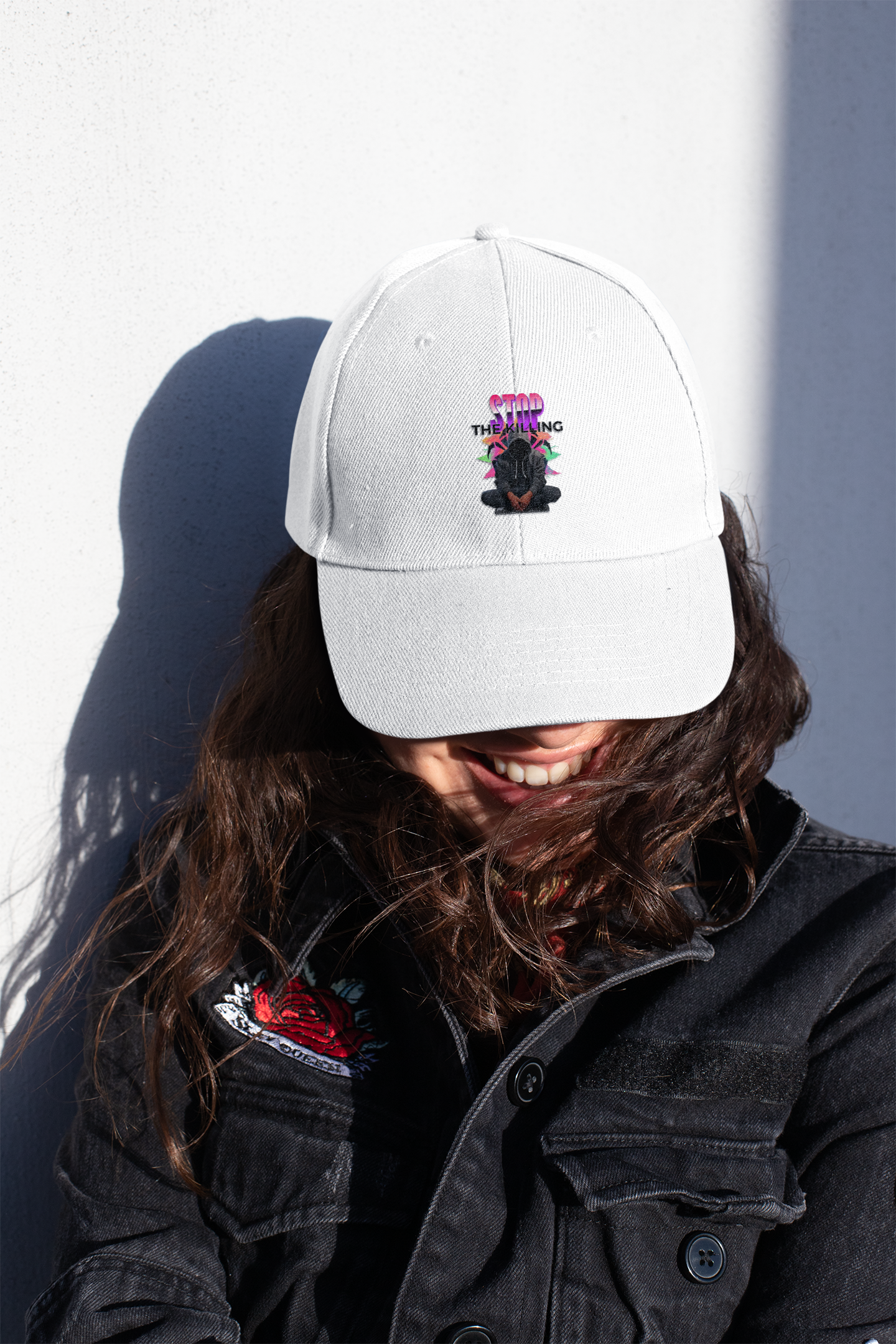STOP THE KILLING Unisex Dad Cap | Embroidered Statement Hat | Low-Profile Cotton Cap | 5 Color Options | LifeCoachDesigns.shop Exclusive product thumbnail image