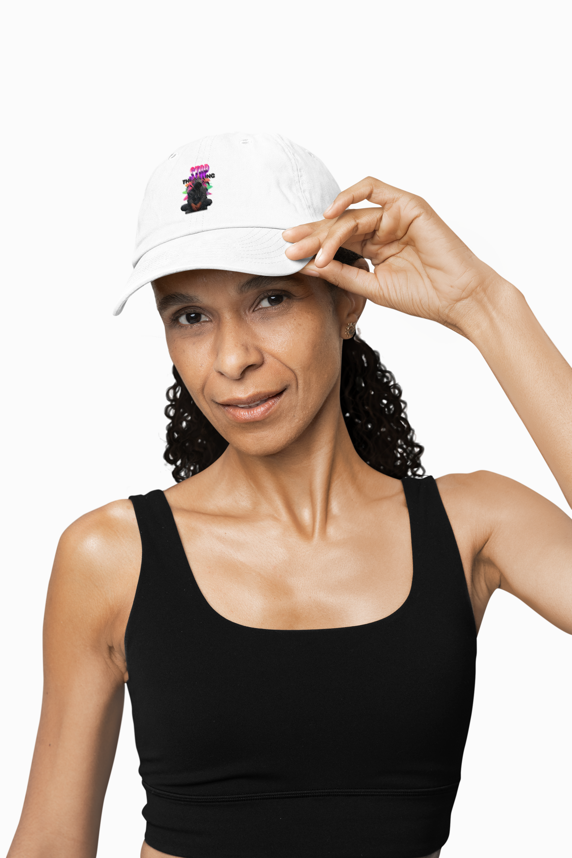 STOP THE KILLING Unisex Dad Cap | Embroidered Statement Hat | Low-Profile Cotton Cap | 5 Color Options | LifeCoachDesigns.shop Exclusive product thumbnail image