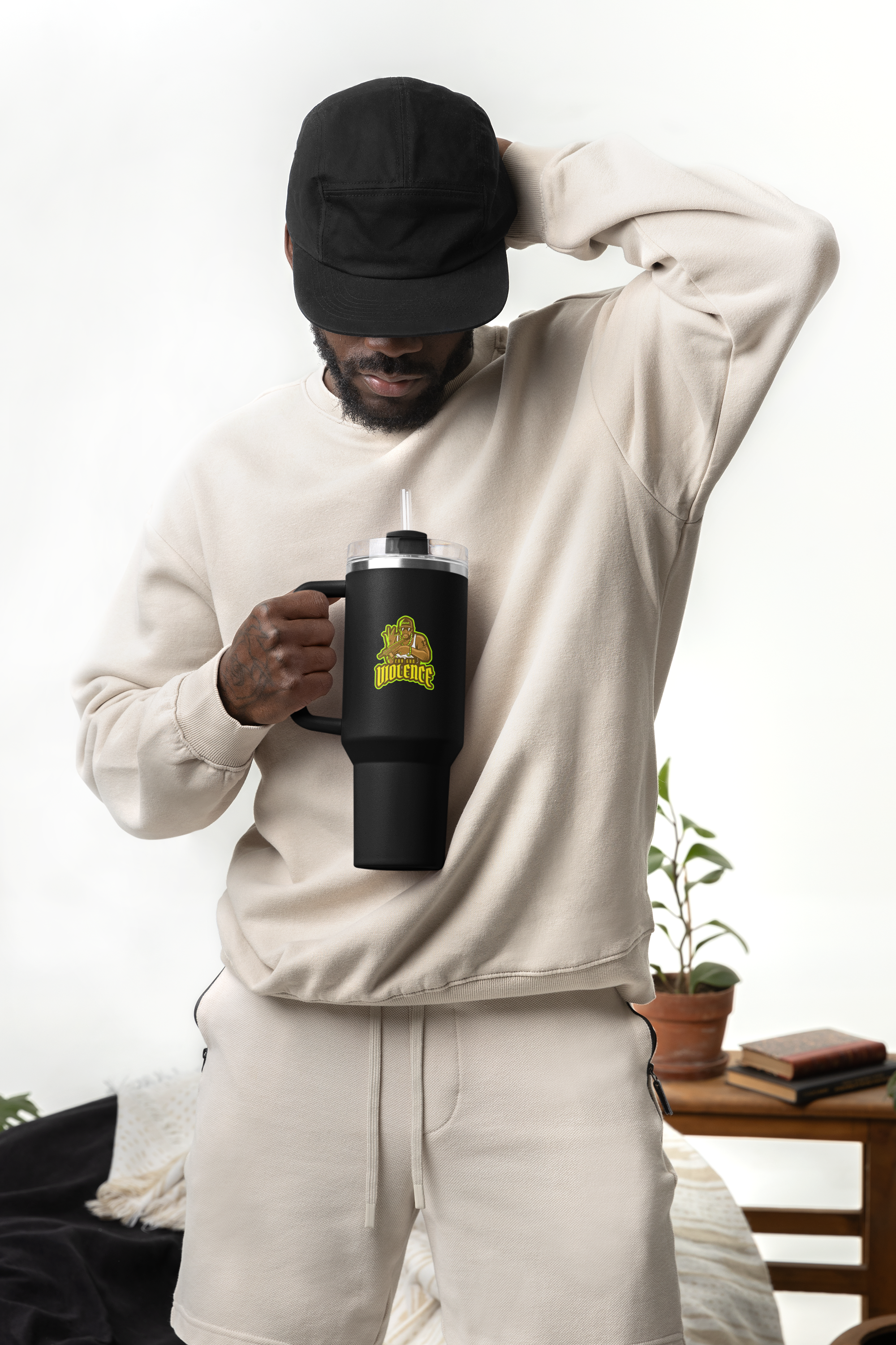 STOP GUN VIOLENCE 40 oz Insulated Travel Tumbler | Gang Awareness Graphic | 3 Color Options | Reusable Straw | LifeCoachDesigns.shop Exclusive product thumbnail image STOP GUN VIOLENCE 40 oz Insulated Travel Tumbler | Gang Awareness Graphic | 3 Color Options | Reusable Straw | LifeCoachDesigns.shop Exclusive product thumbnail image