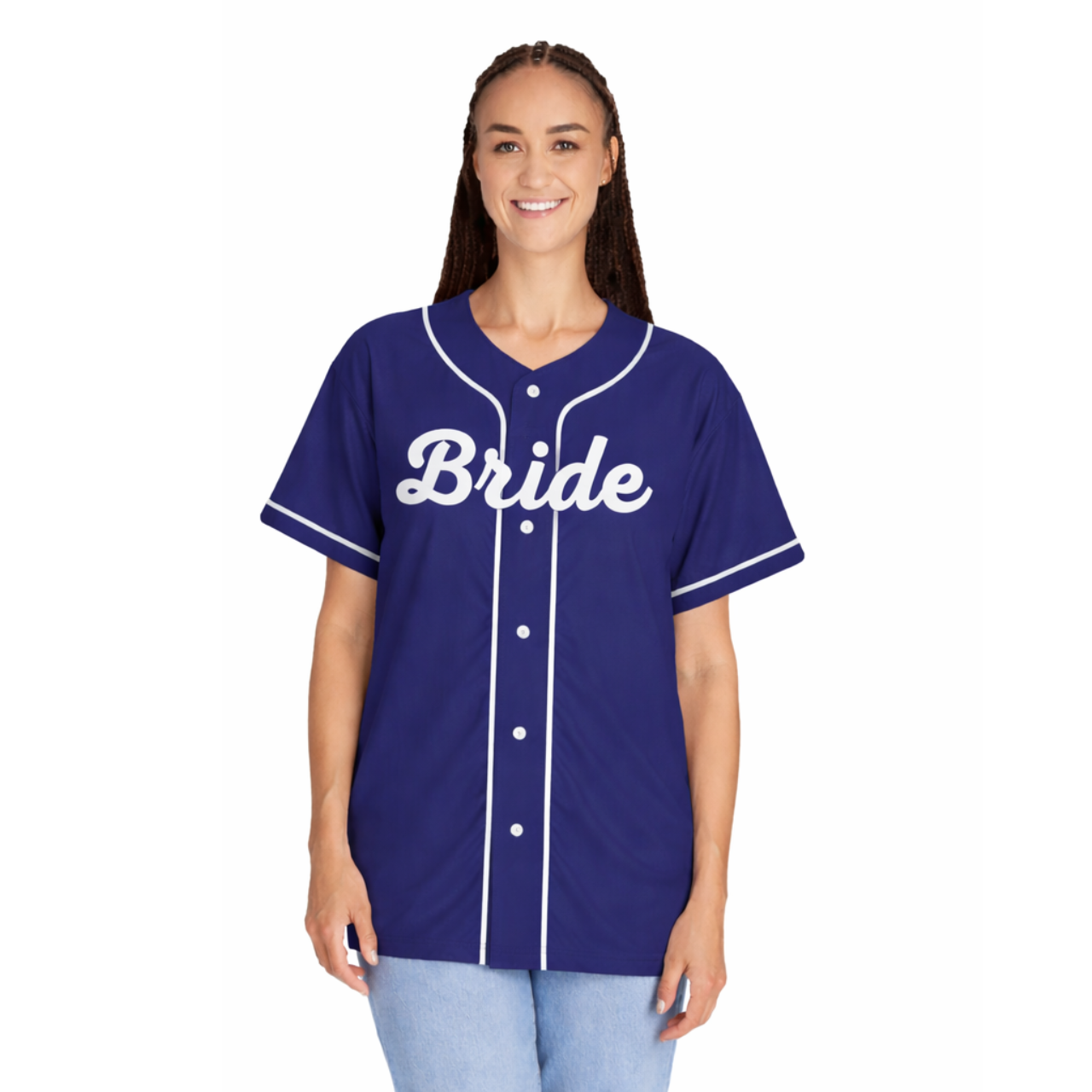 Bride Baseball Jersey - Navy product thumbnail image Bride Baseball Jersey - Navy product thumbnail image