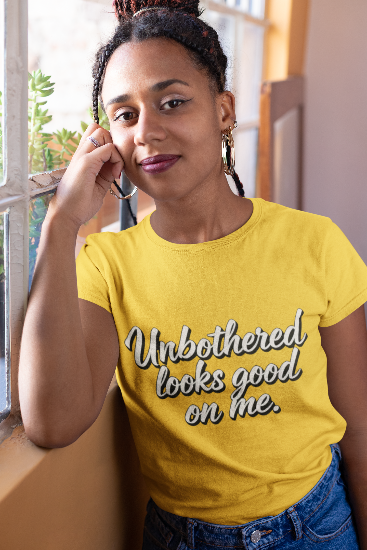 Unbothered T-Shirt - 'Unbothered Looks Good On Me' product thumbnail image