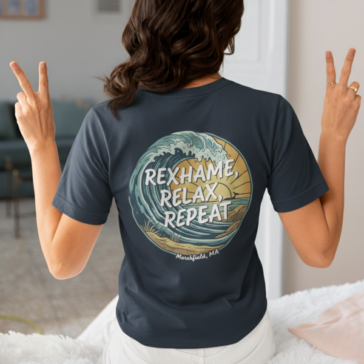 Rexhame, Relax, Repeat Tee – Marshfield Supply Co. product thumbnail image Rexhame, Relax, Repeat Tee – Marshfield Supply Co. product thumbnail image