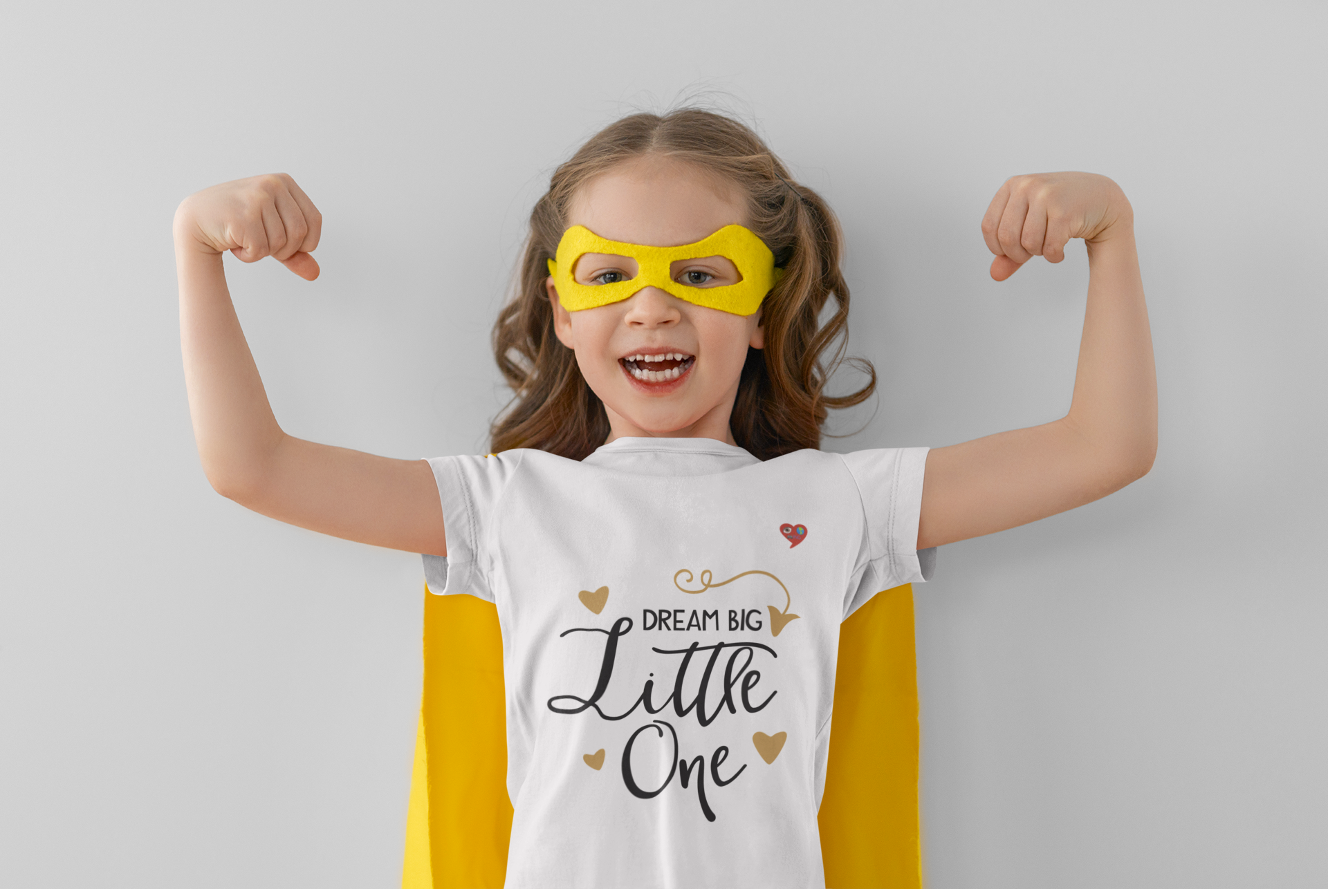 Kids Tee - "Dream Big Little One" Heart Graphic | Cute Inspirational Shirt for Toddlers product thumbnail image Kids Tee - "Dream Big Little One" Heart Graphic | Cute Inspirational Shirt for Toddlers product thumbnail image