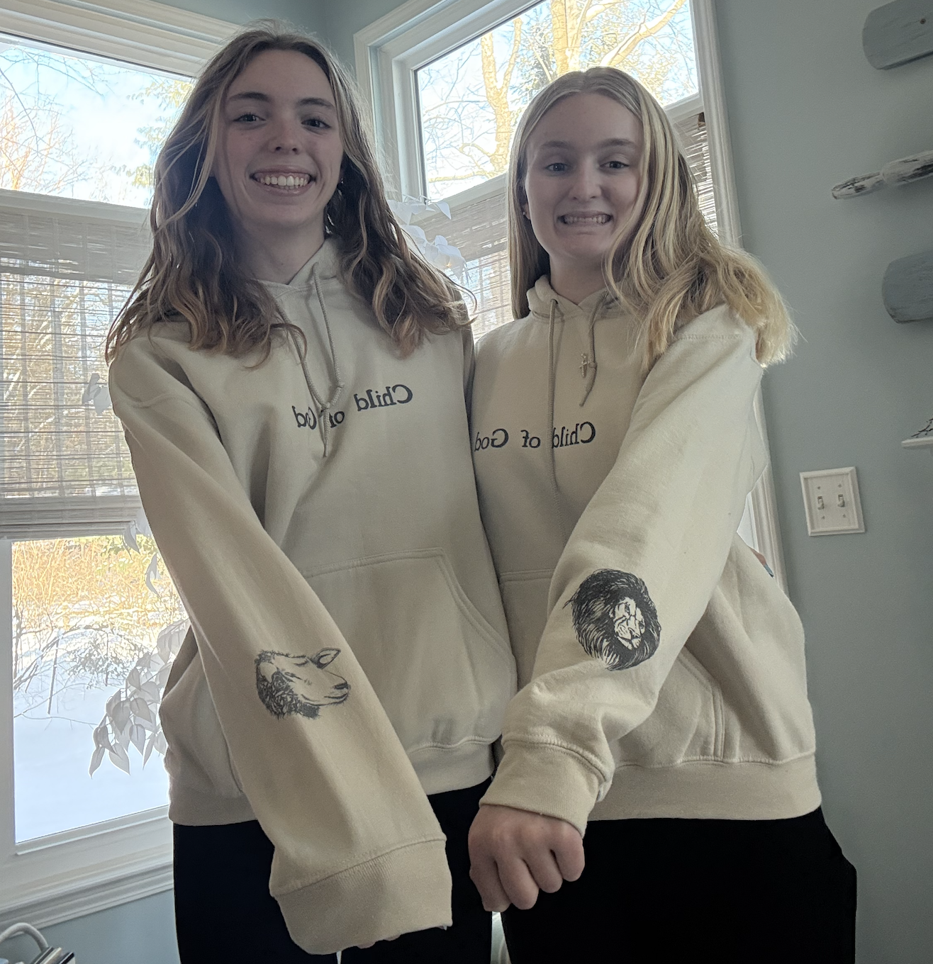 Child Of God, Unisex cotton and polyester hoodie product thumbnail image Child Of God, Unisex cotton and polyester hoodie product thumbnail image