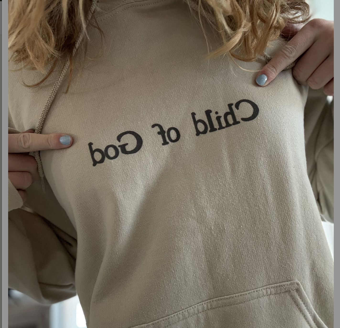 Child Of God, Unisex cotton and polyester hoodie product thumbnail image