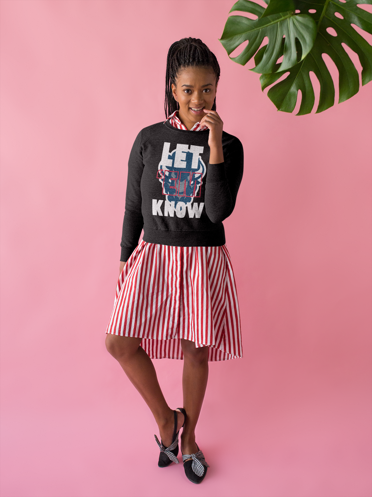 Let 'Em Know Crewneck Sweatshirt product thumbnail image Let 'Em Know Crewneck Sweatshirt product thumbnail image