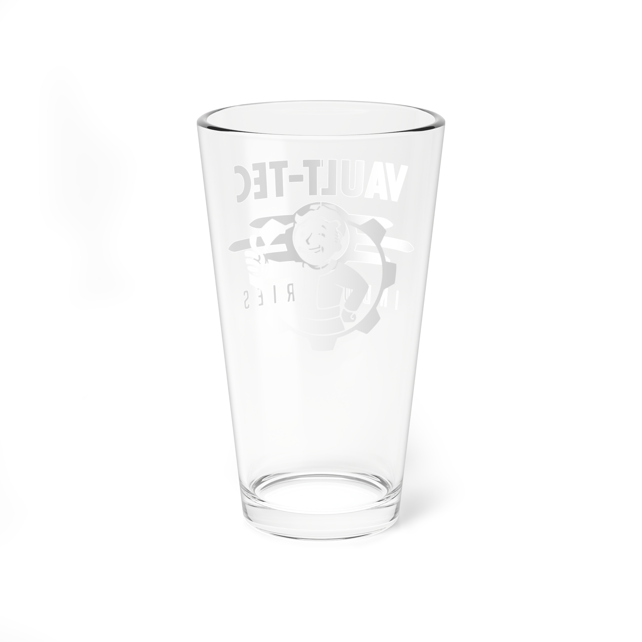 Vault-Tech Pint Glass - Fallout | 16oz Gamer Drinking Glass product thumbnail image Vault-Tech Pint Glass - Fallout | 16oz Gamer Drinking Glass product thumbnail image