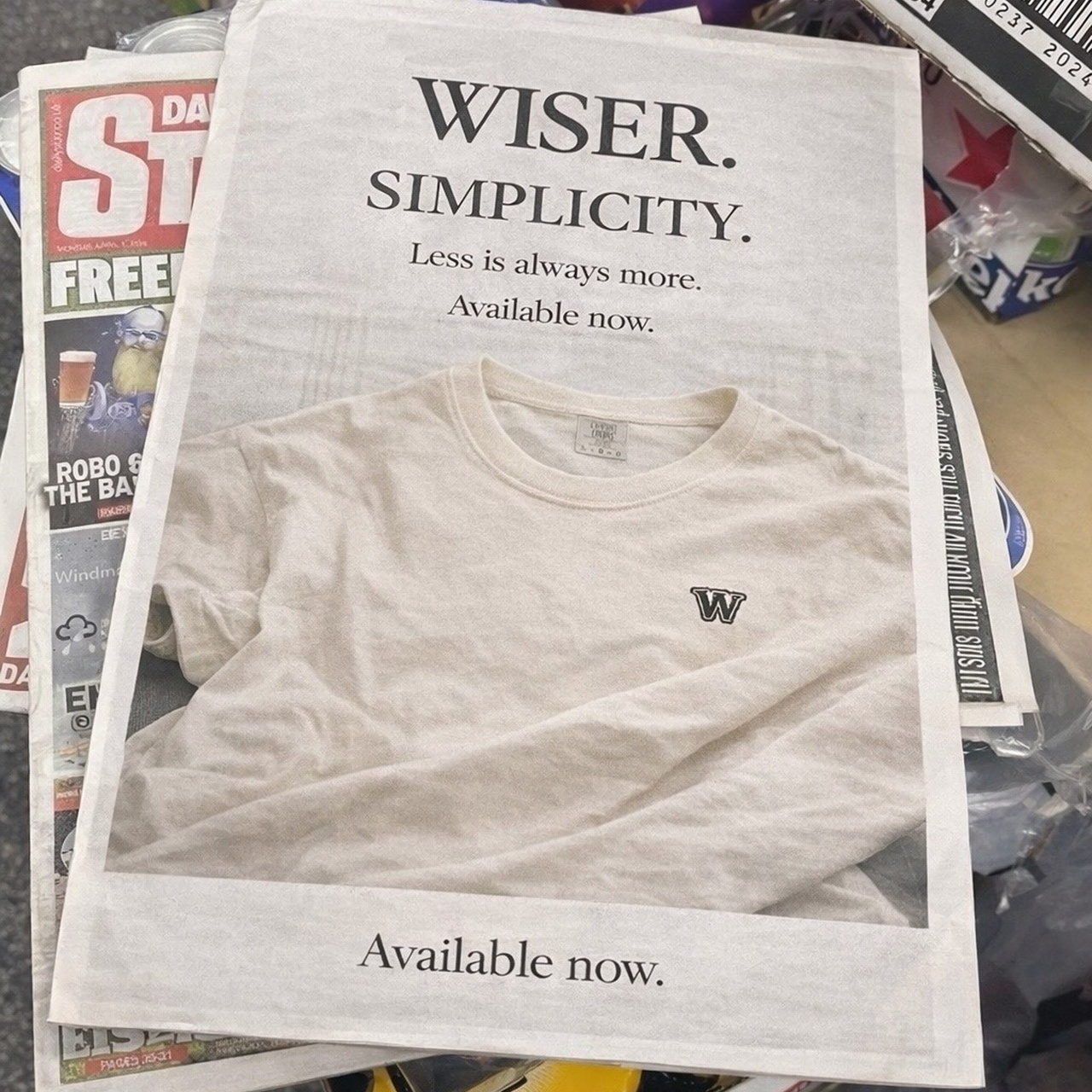 SS '26 WISER Embroidered Monogram Tee product thumbnail image SS '26 WISER Embroidered Monogram Tee product thumbnail image