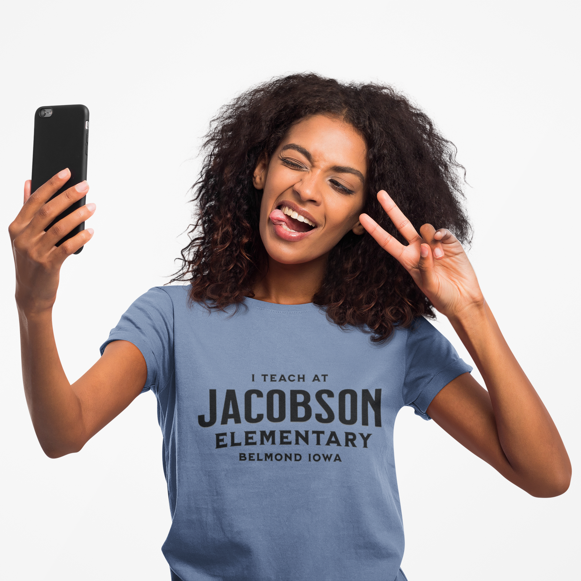 I Teach At Jacobson Elementary T-Shirt — Teacher School Spirit Tee