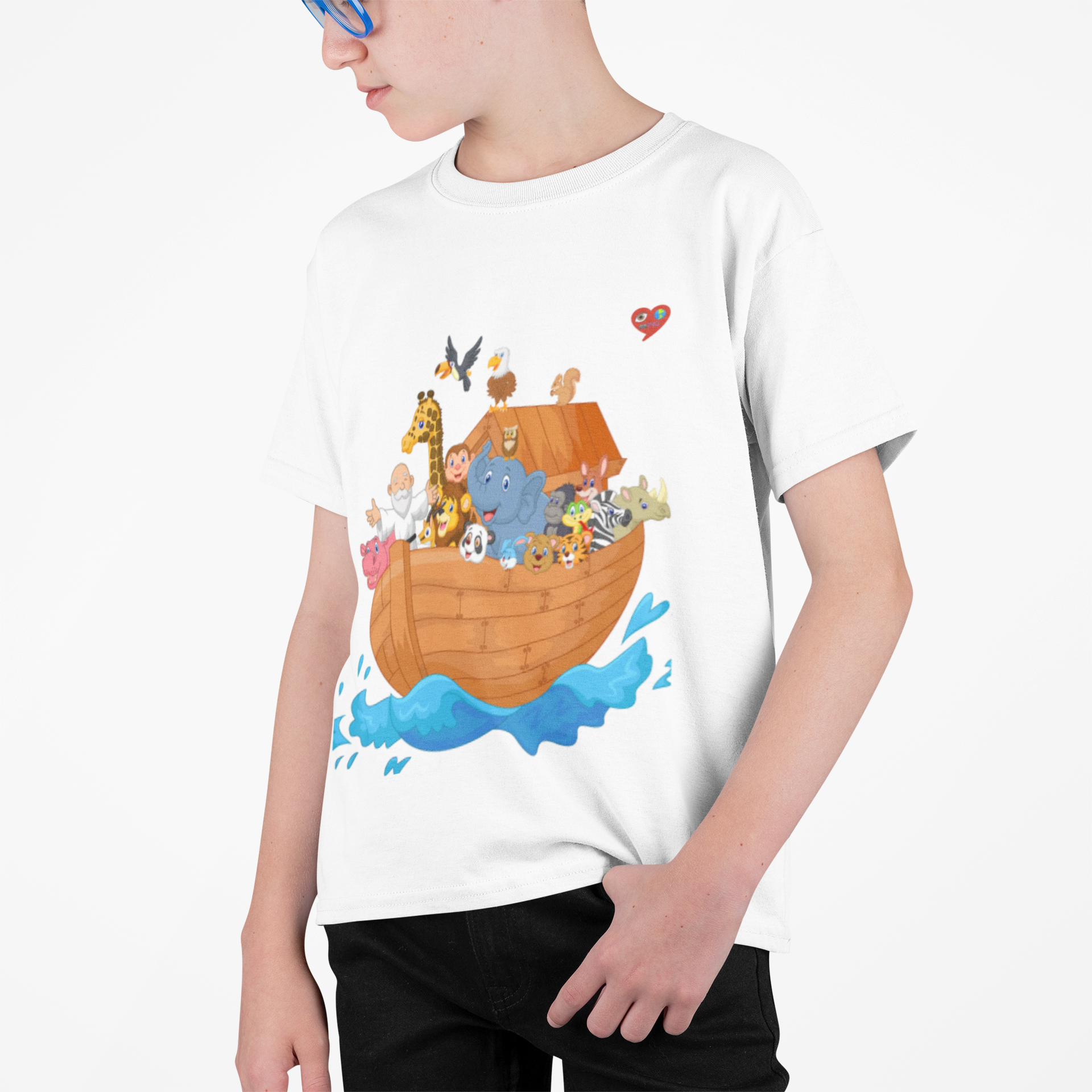 Kids Noah's Ark T-Shirt — Cute Animal Ark Tee for Toddlers