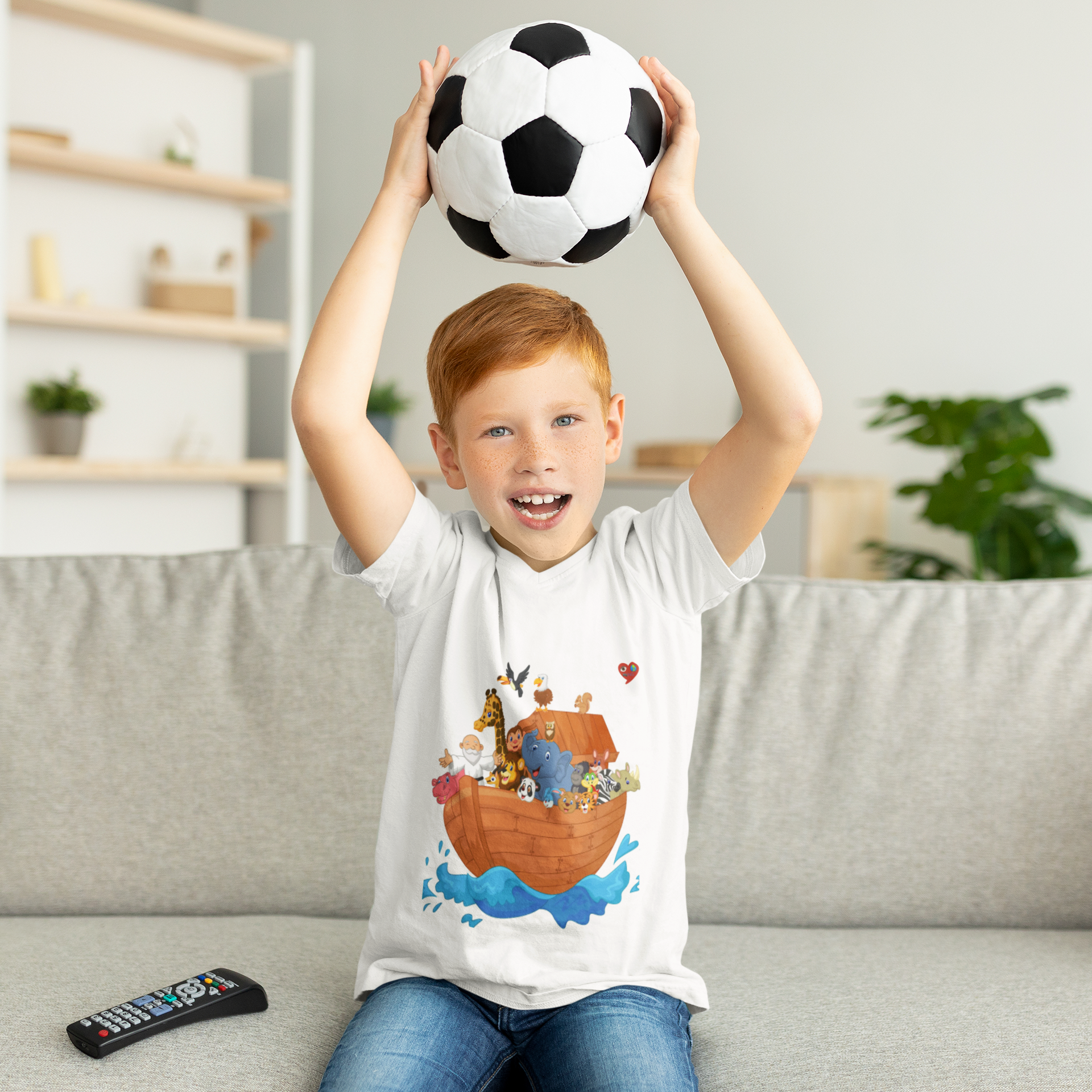 Kids Noah's Ark T-Shirt — Cute Animal Ark Tee for Toddlers product thumbnail image