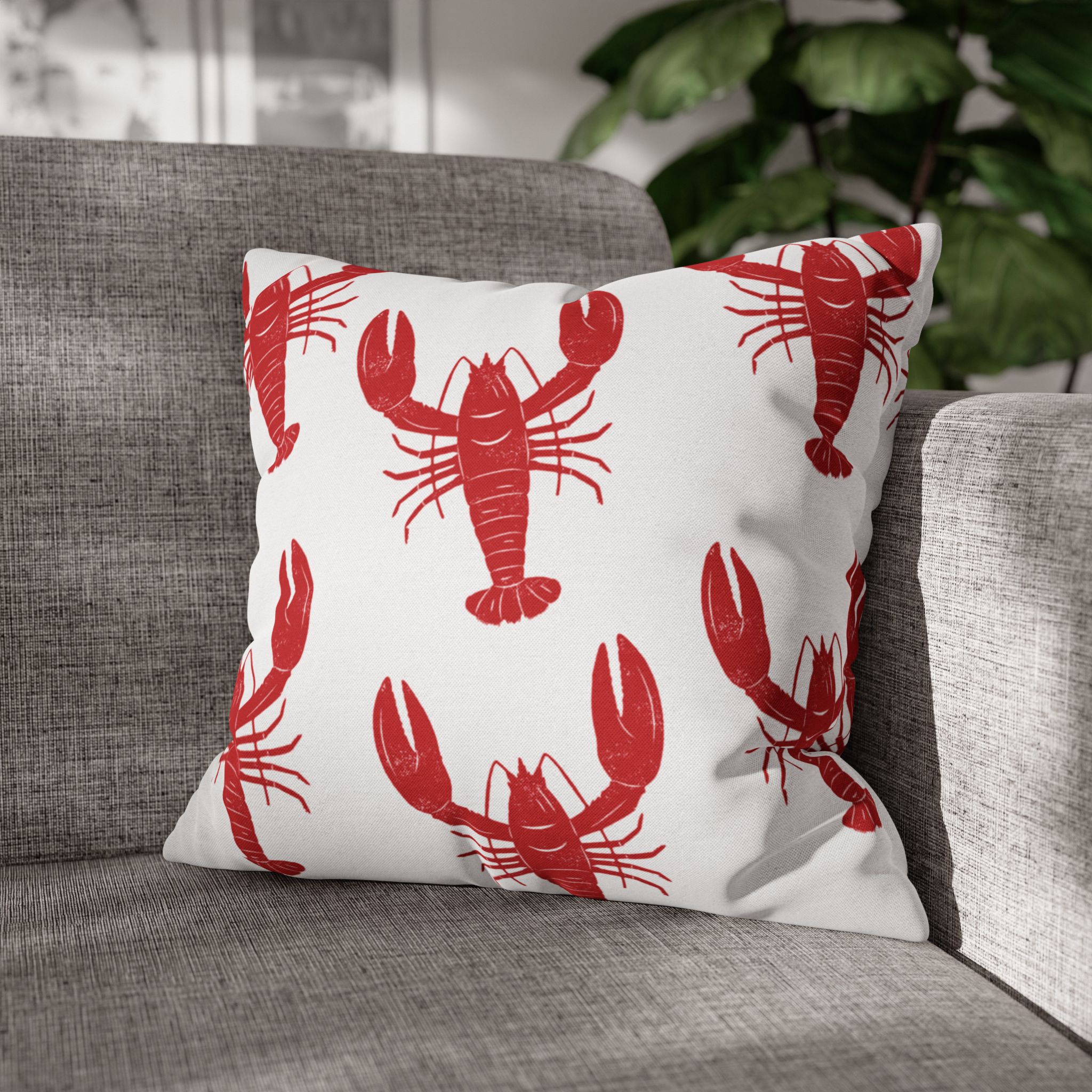 Red Lobster Coastal Cottage Pillows Pillows, 4 sizes product thumbnail image Red Lobster Coastal Cottage Pillows Pillows, 4 sizes product thumbnail image