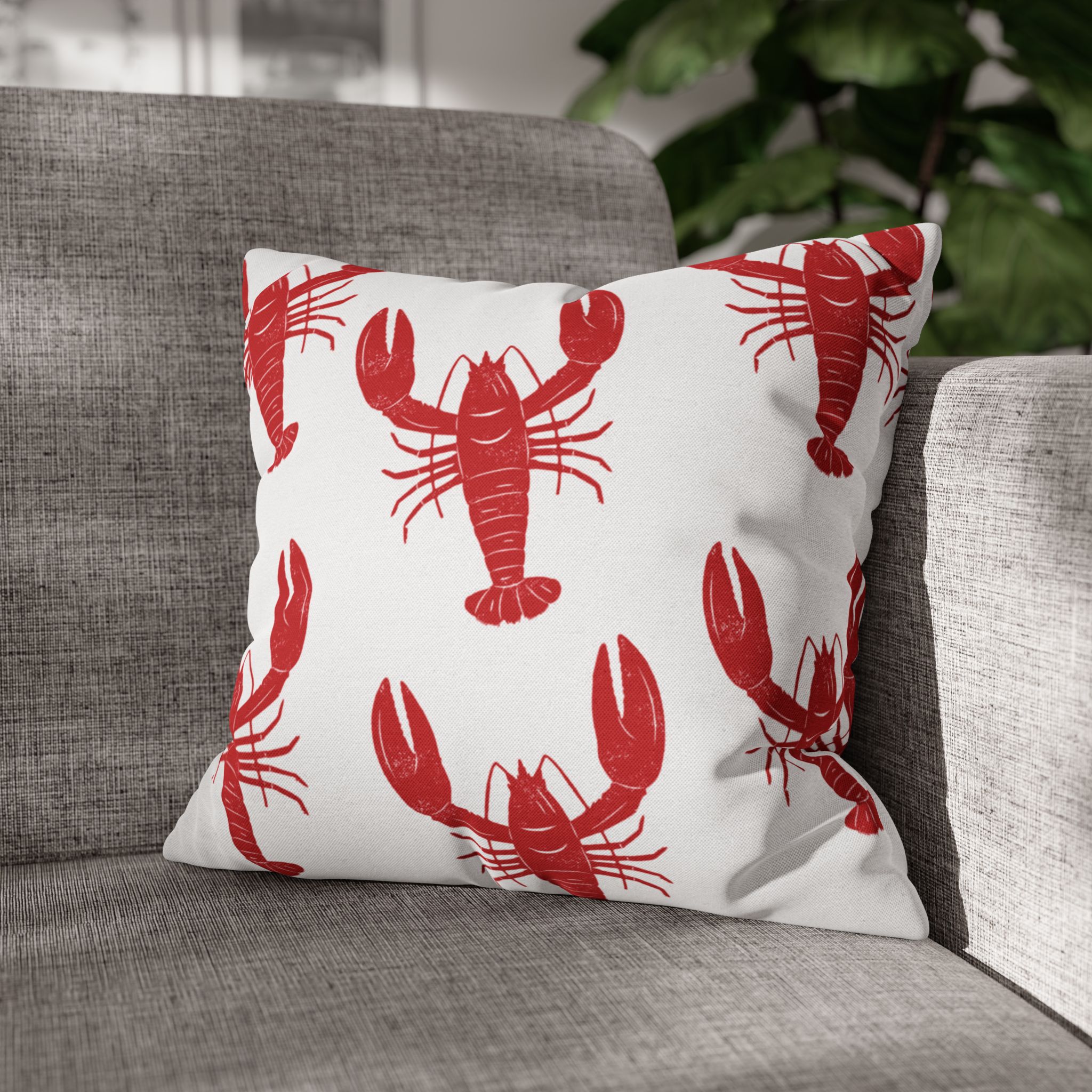 Red Lobster Coastal Cottage Pillows Pillows, 4 sizes product thumbnail image