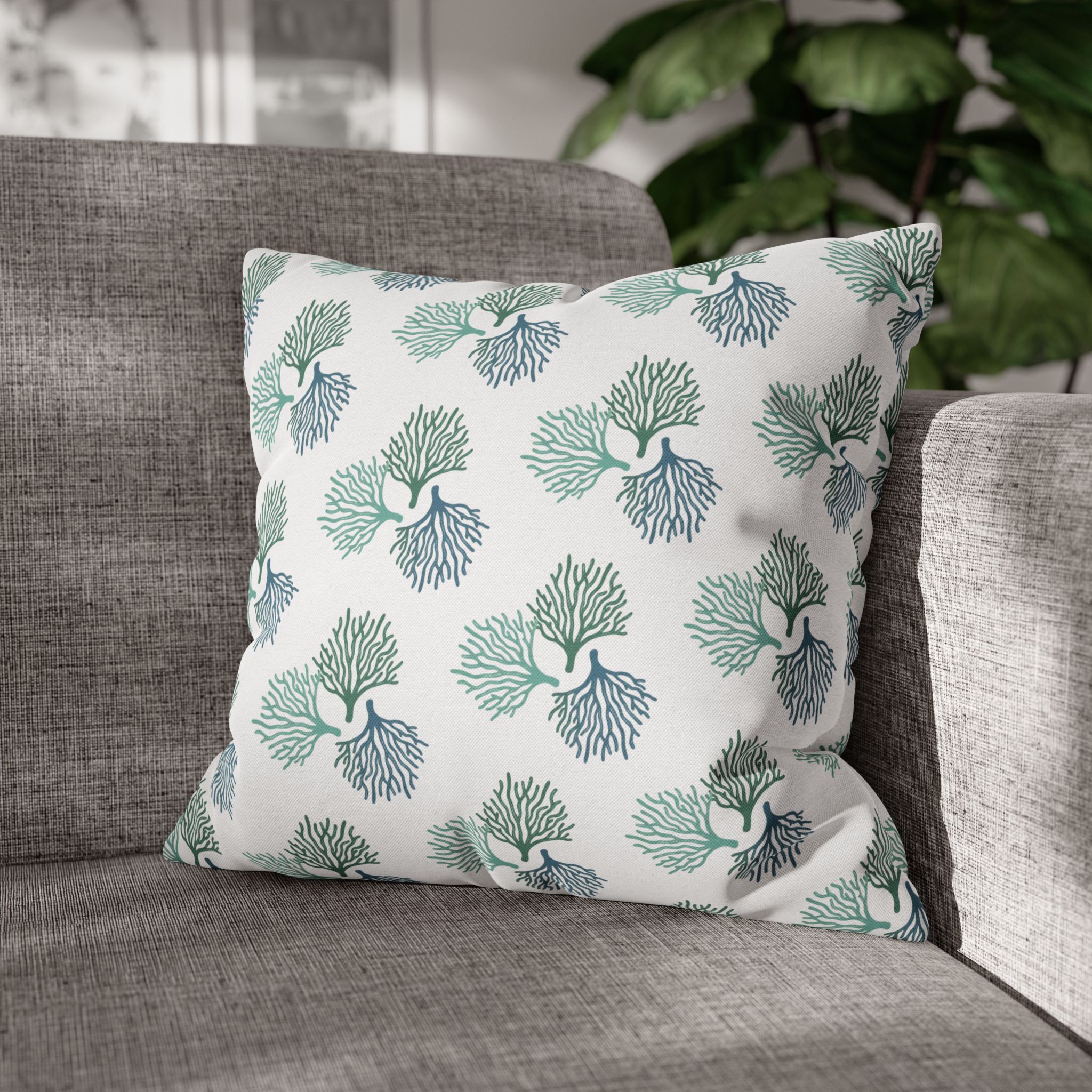Coastal Coral Accent Pillows, 4 sizes product thumbnail image Coastal Coral Accent Pillows, 4 sizes product thumbnail image