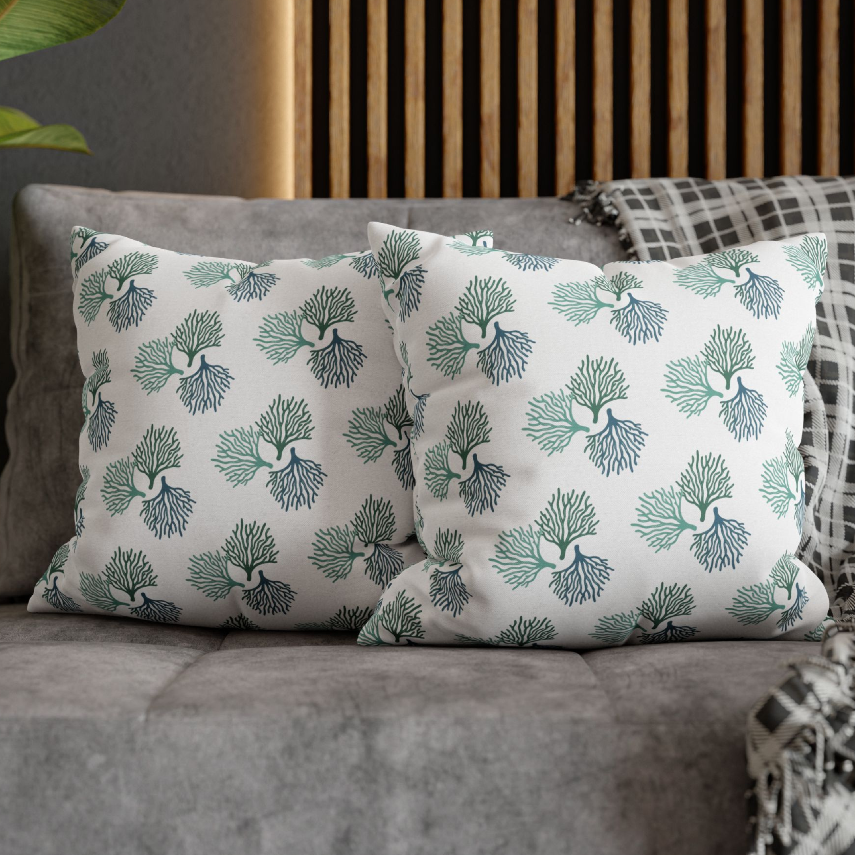 Coastal Coral Accent Pillows, 4 sizes product thumbnail image Coastal Coral Accent Pillows, 4 sizes product thumbnail image