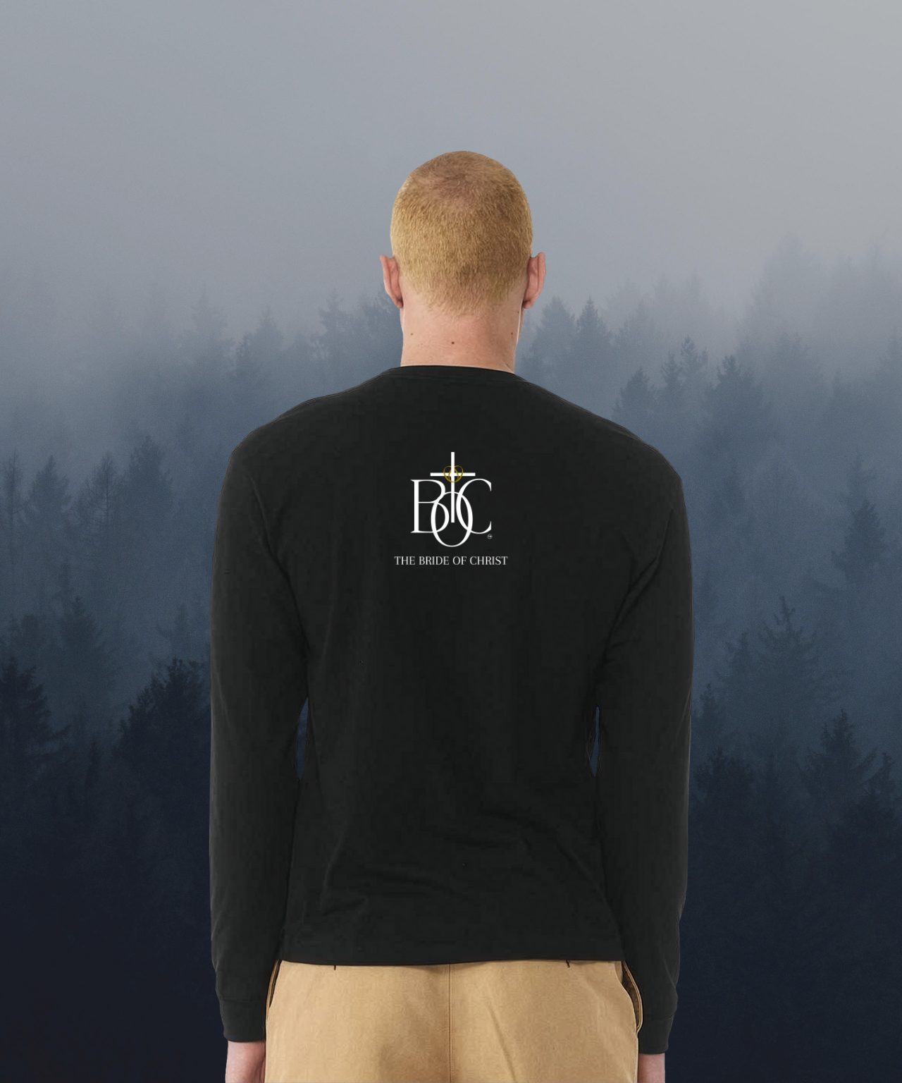 Heavyweight Long Sleeve Tee — TBOC White Logo product thumbnail image