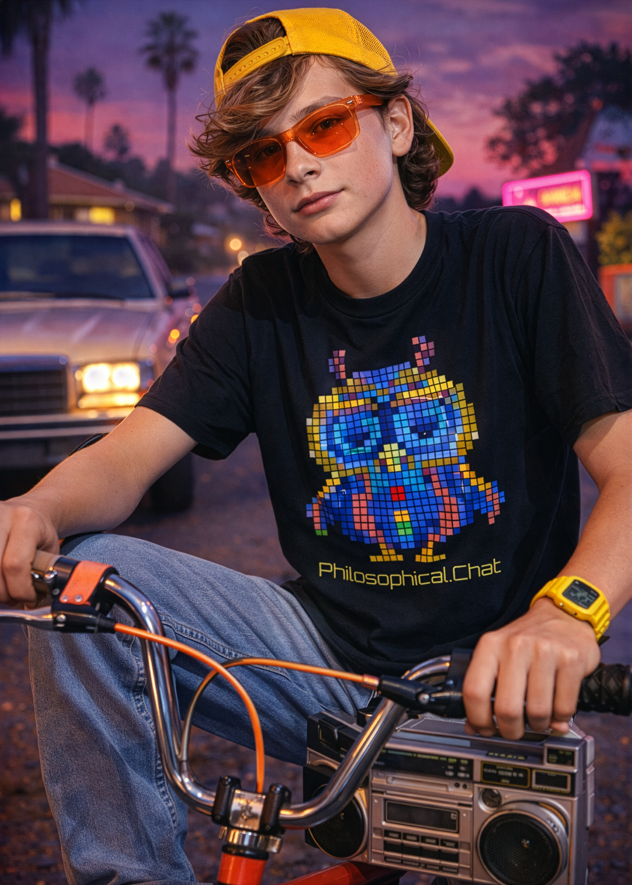 Pixel Owlbot, US Stock - Unisex T‑Shirt product thumbnail image