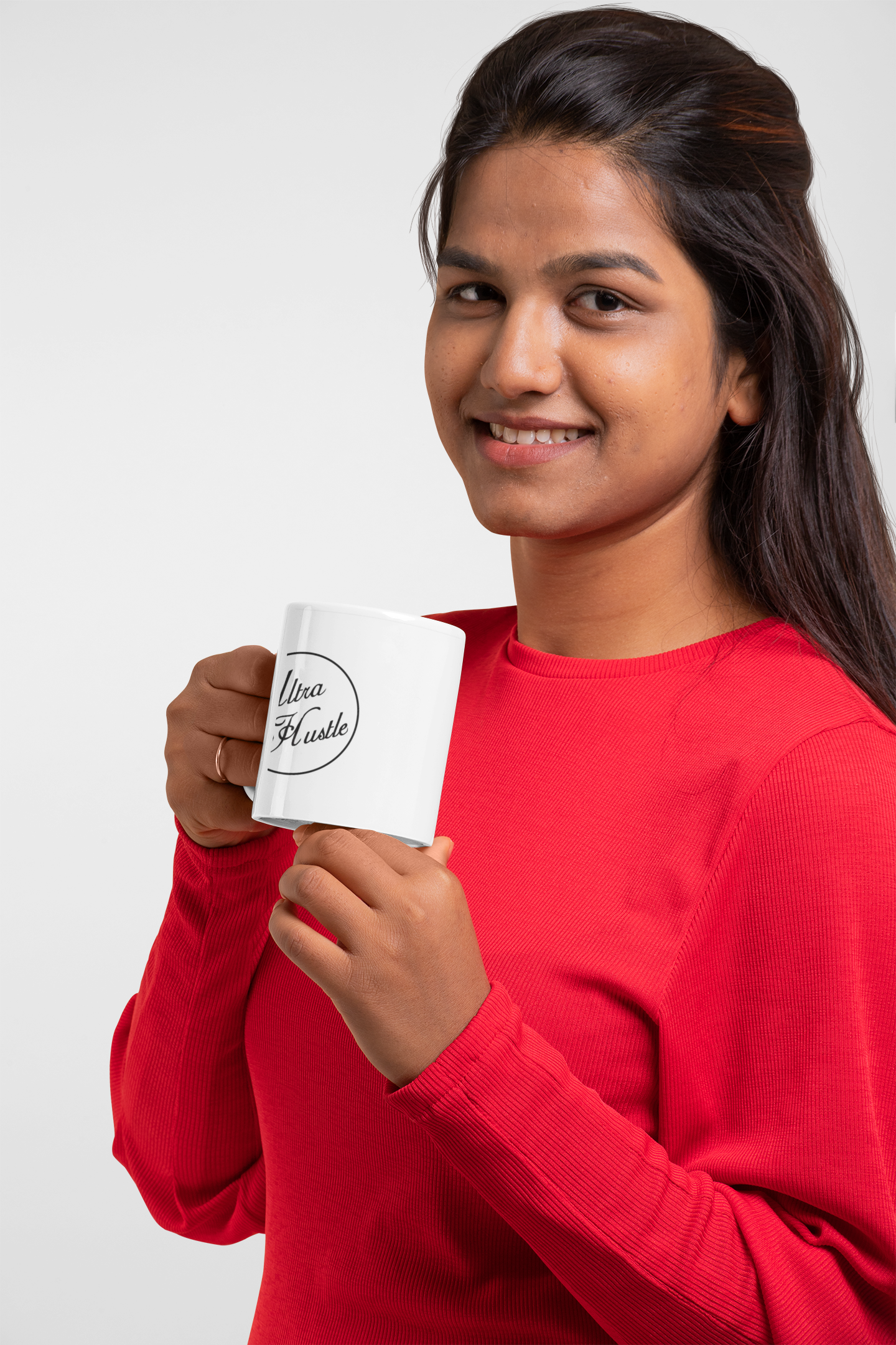  Ultra Hustle Logo +"Keep Movin Keep Groovin" Ceramic Mug — Ultra Jolt Coffee Cup (11oz, 15oz) product thumbnail image