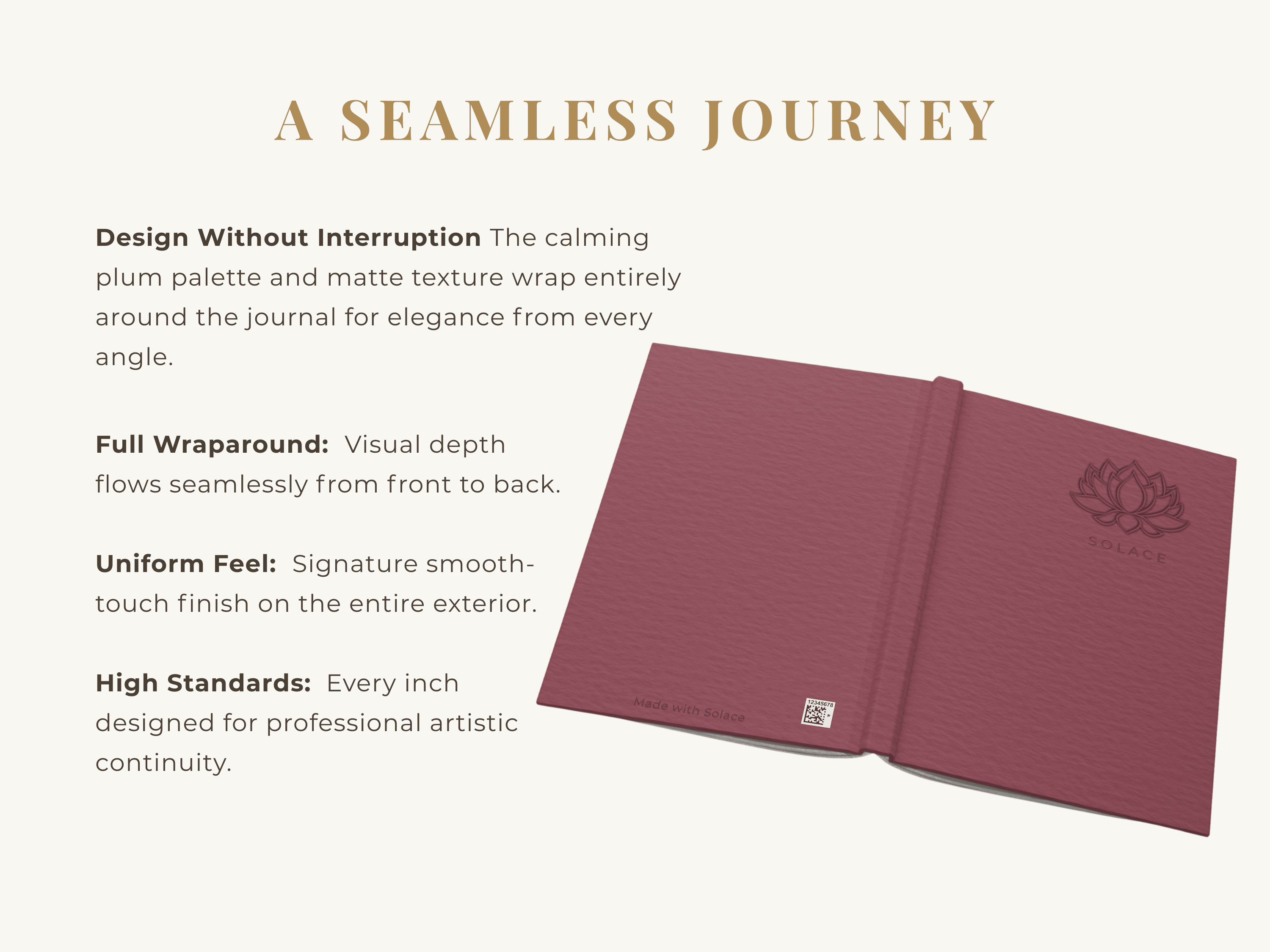 3D Visual Emboss Hardcover Journal, Lotus Flower Lined Notebook, Plum A5 Journal with Perforated Pages, Mindful Gift for Writers product thumbnail image 3D Visual Emboss Hardcover Journal, Lotus Flower Lined Notebook, Plum A5 Journal with Perforated Pages, Mindful Gift for Writers product thumbnail image