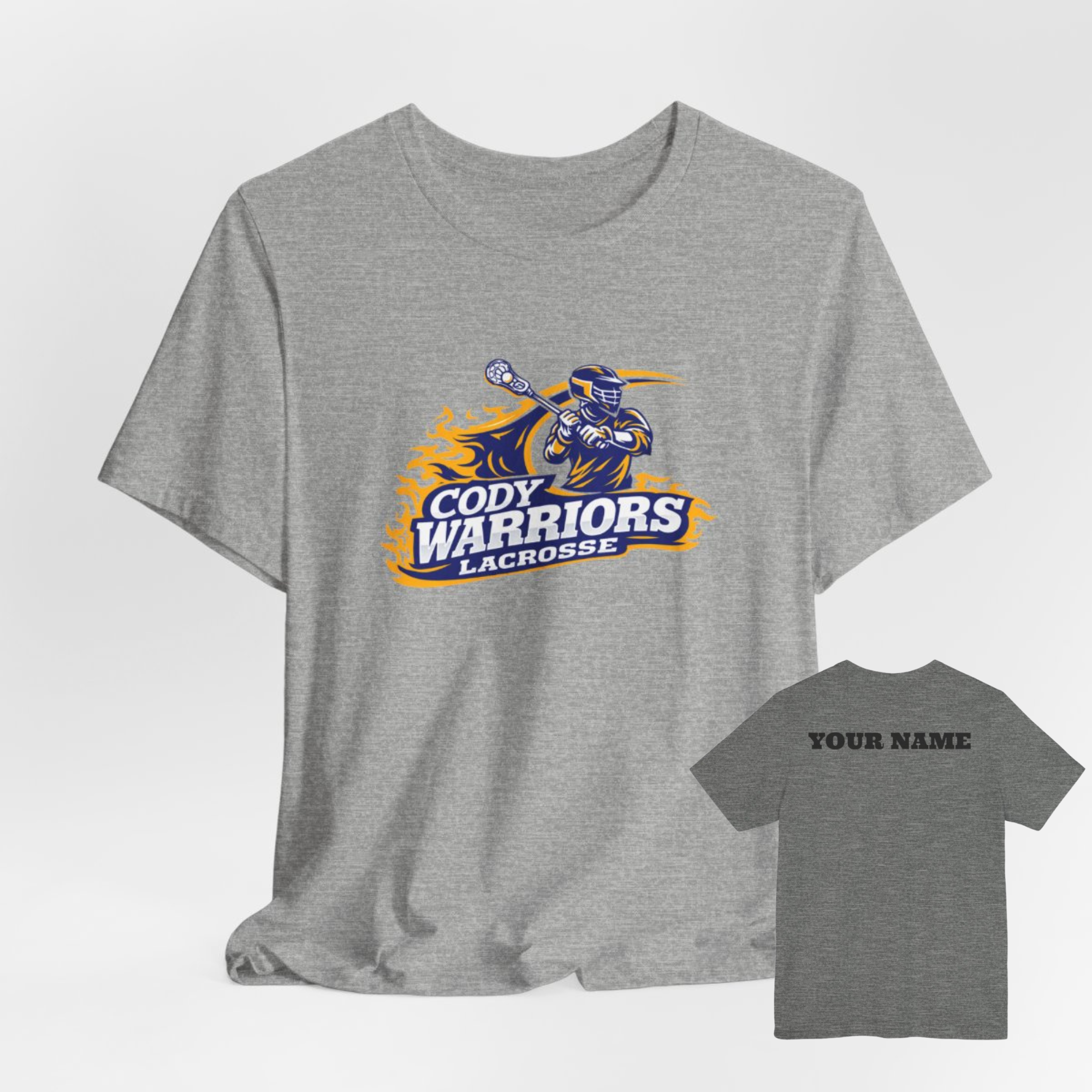 Adult T-Shirt Cody Warriors Lacrosse — Personalization Available product thumbnail image Adult T-Shirt Cody Warriors Lacrosse — Personalization Available product thumbnail image