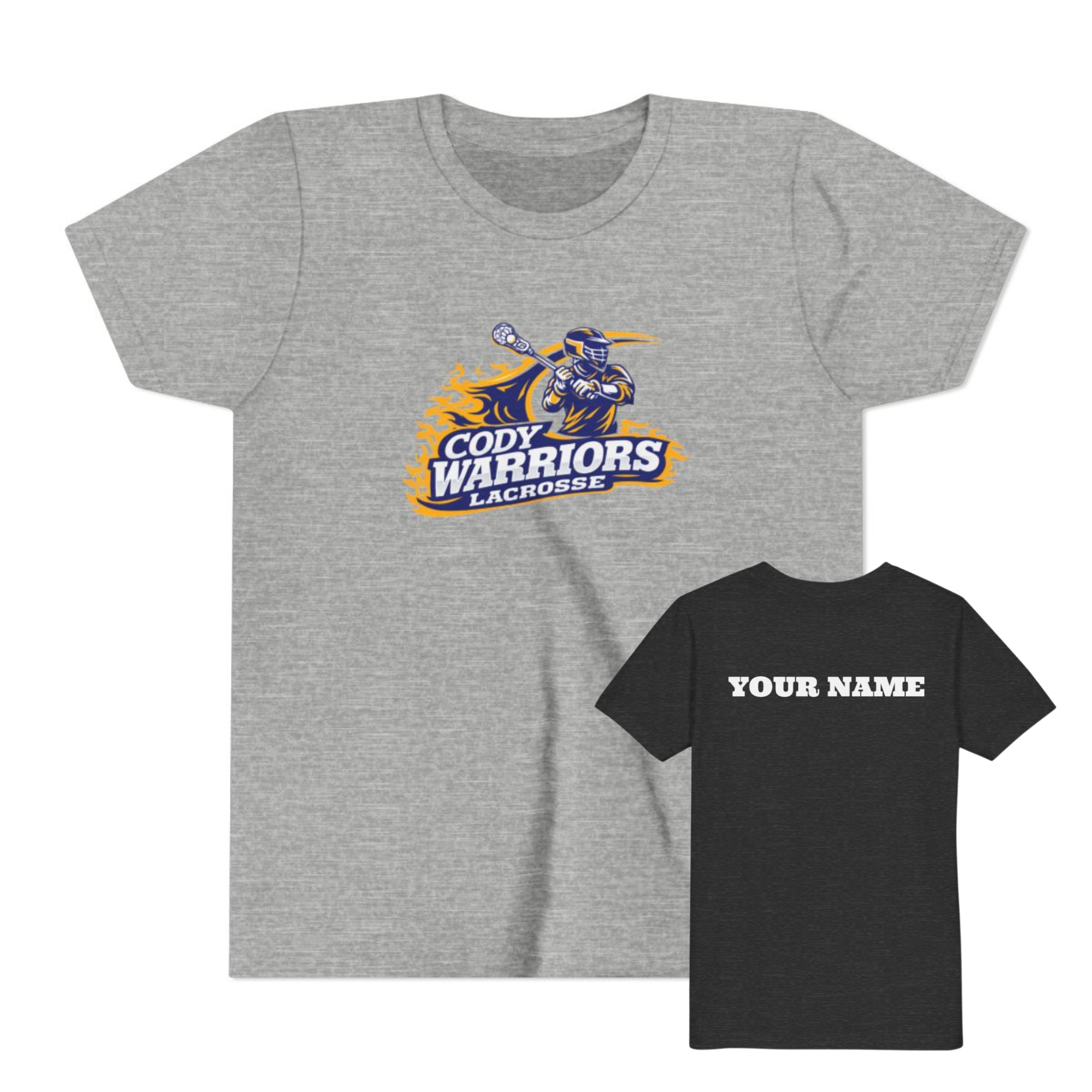 Youth T-Shirt — Cody Warriors Lacrosse - Personalization Available product thumbnail image