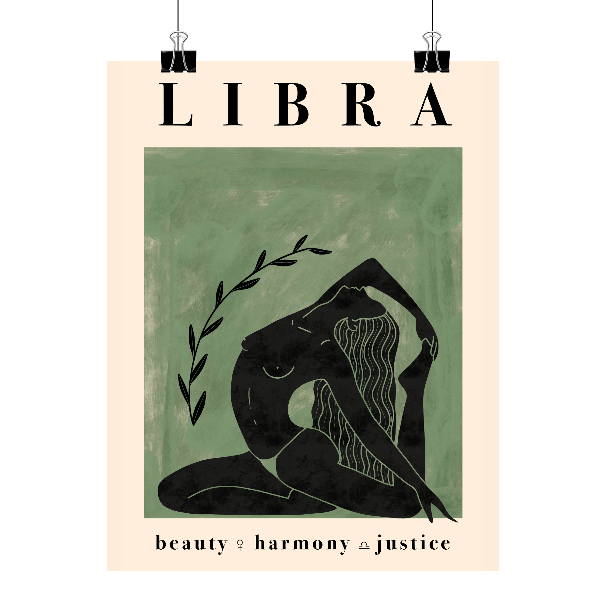 Libra Zodiac Poster - Astrological Wall Art