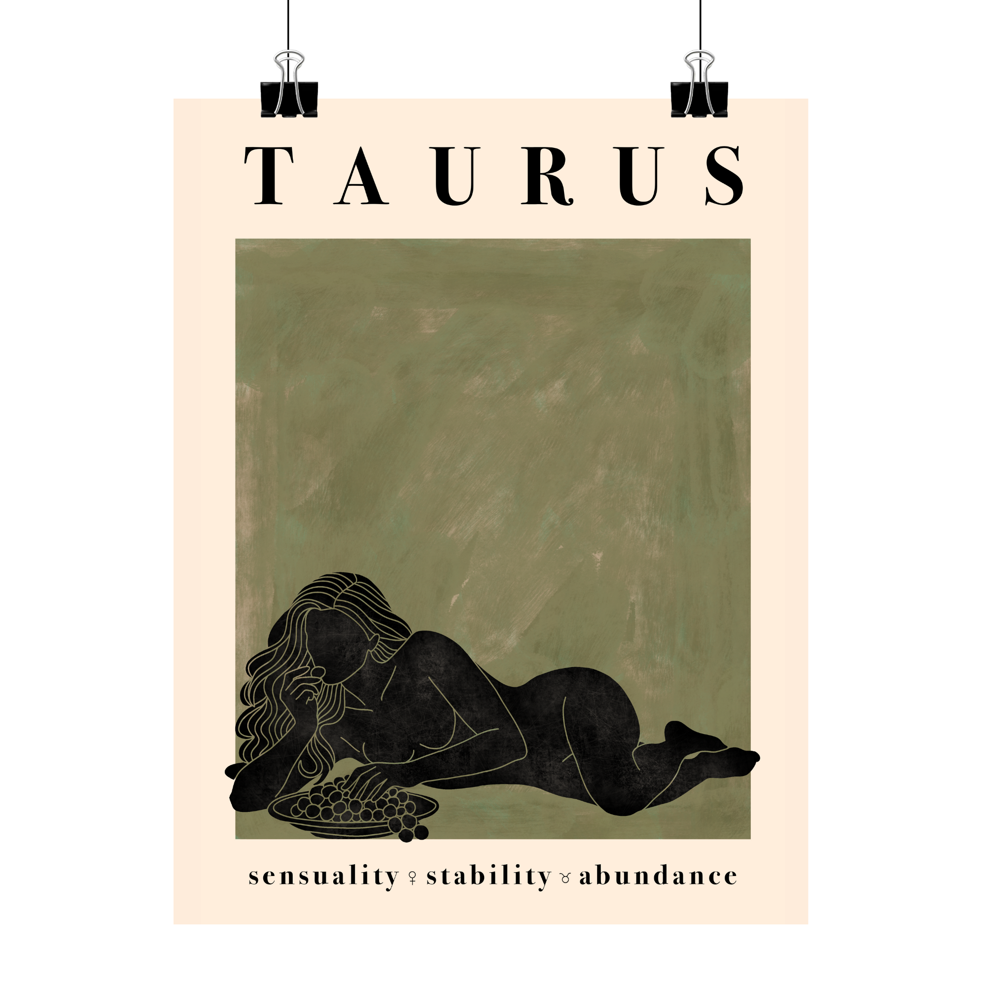 Taurus Zodiac Poster - Astrology Art Print product thumbnail image
