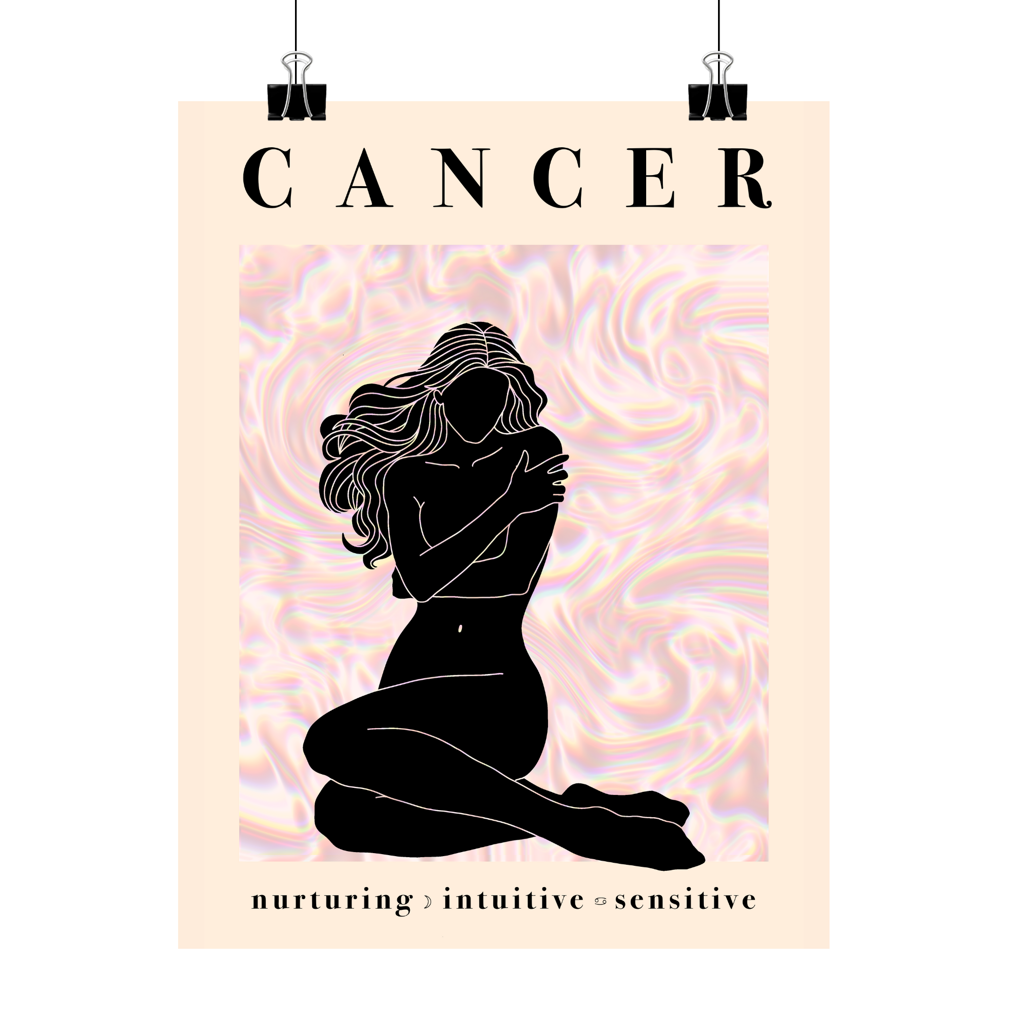 Cancer Zodiac Poster - Astrology Art Print
