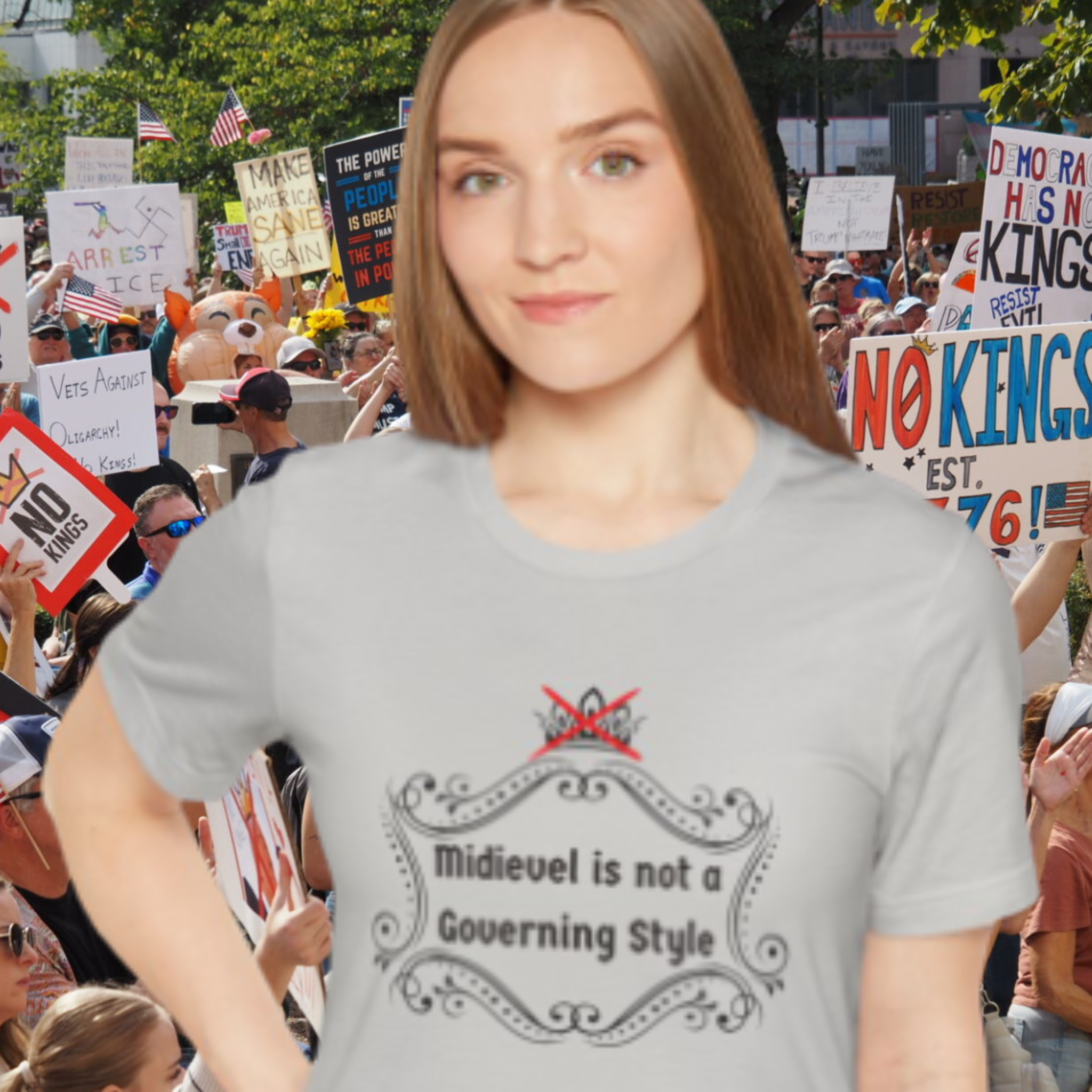 No Kings! Tee —  Protest Shirt product thumbnail image