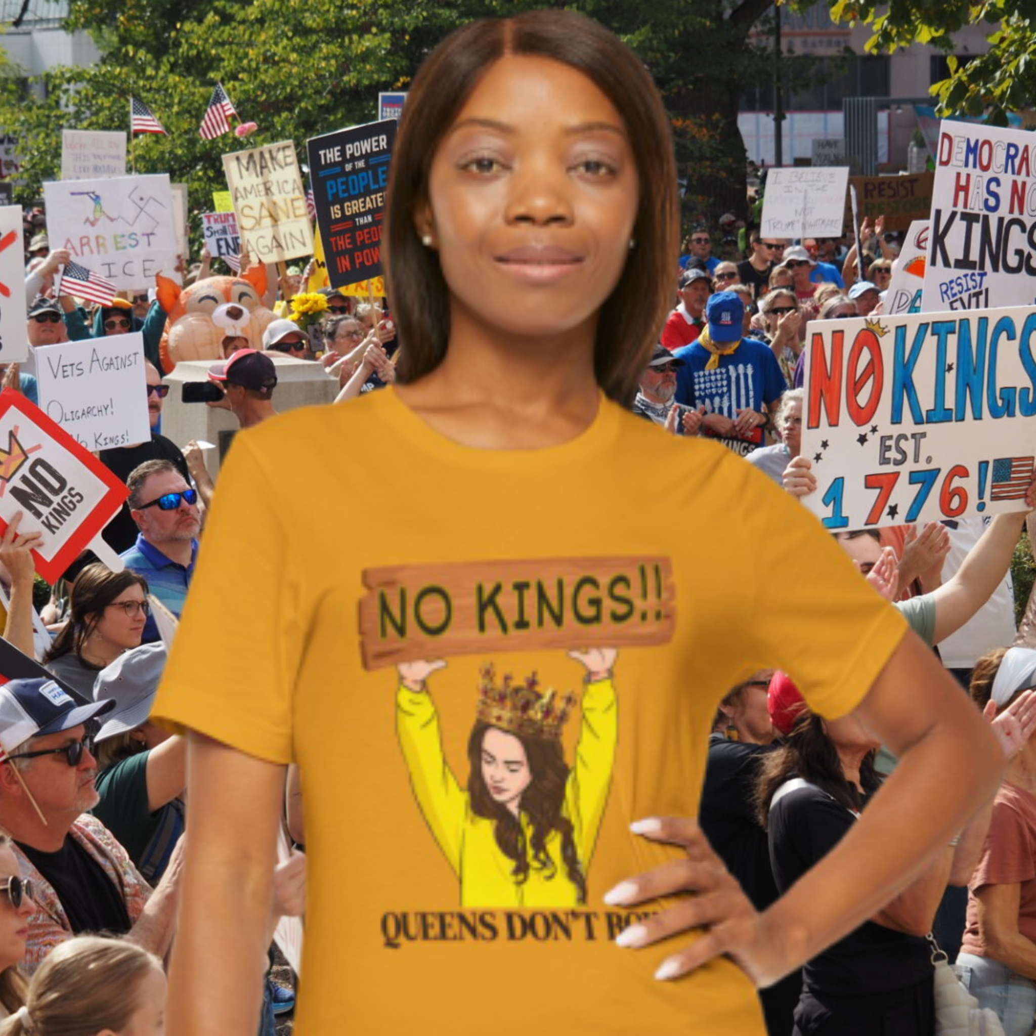 No Kings! Tee —  Protest Shirt product thumbnail image