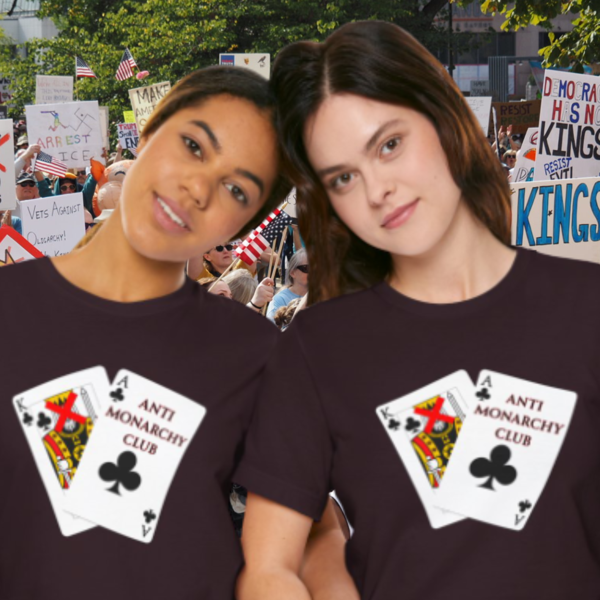 No Kings! Tee — Anti-Monarchy Protest Shirt product thumbnail image No Kings! Tee — Anti-Monarchy Protest Shirt product thumbnail image