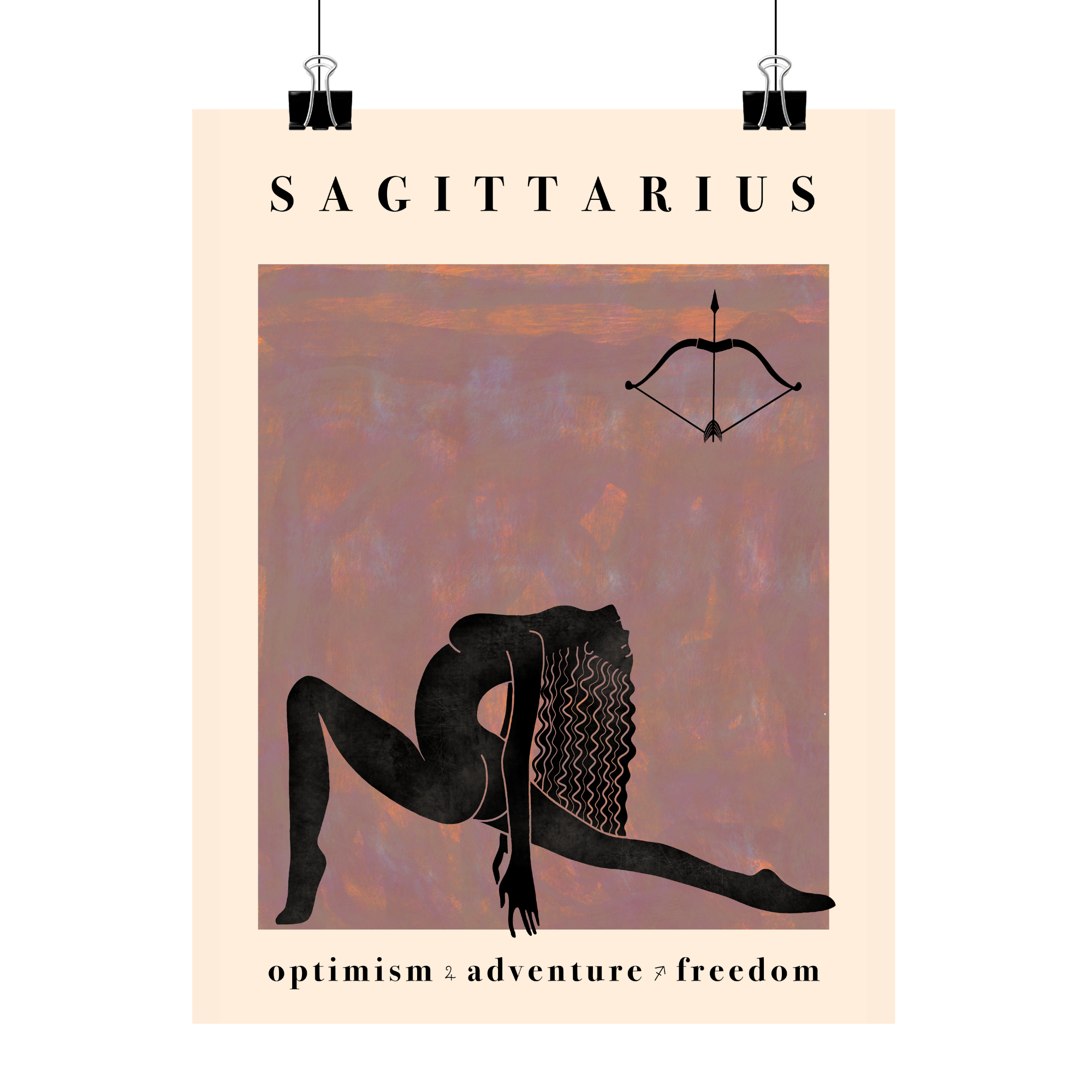 Sagittarius Zodiac Poster - Astrology Wall Art 