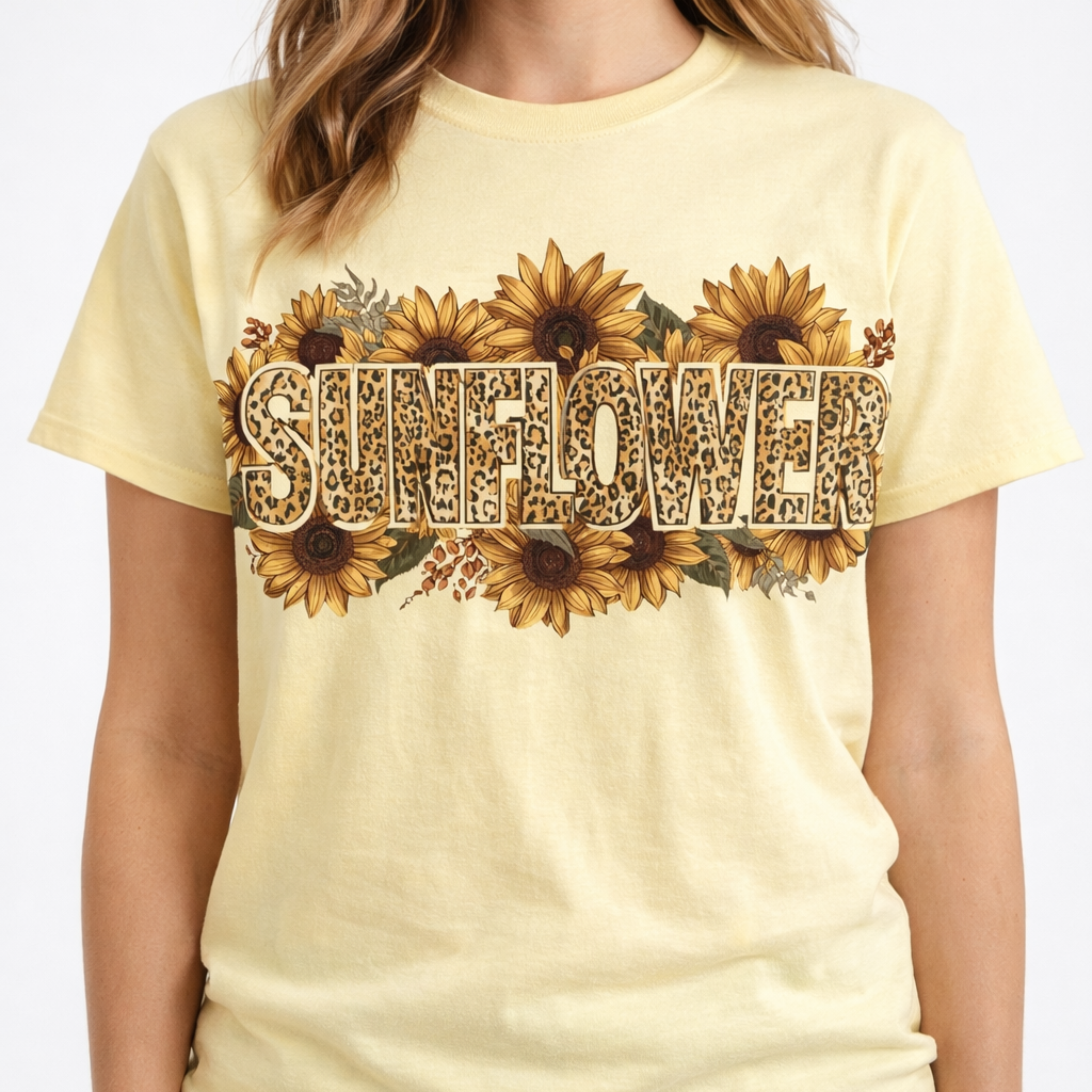 Sunflower Love T-Shirt — Floral Sunflower Graphic Tee product thumbnail image