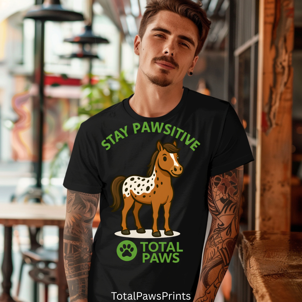 🐴 Stay Pawsitive – Appaloosa Edition T-Shirt | Gildan 64000 Unisex Softstyle Tee product thumbnail image 🐴 Stay Pawsitive – Appaloosa Edition T-Shirt | Gildan 64000 Unisex Softstyle Tee product thumbnail image