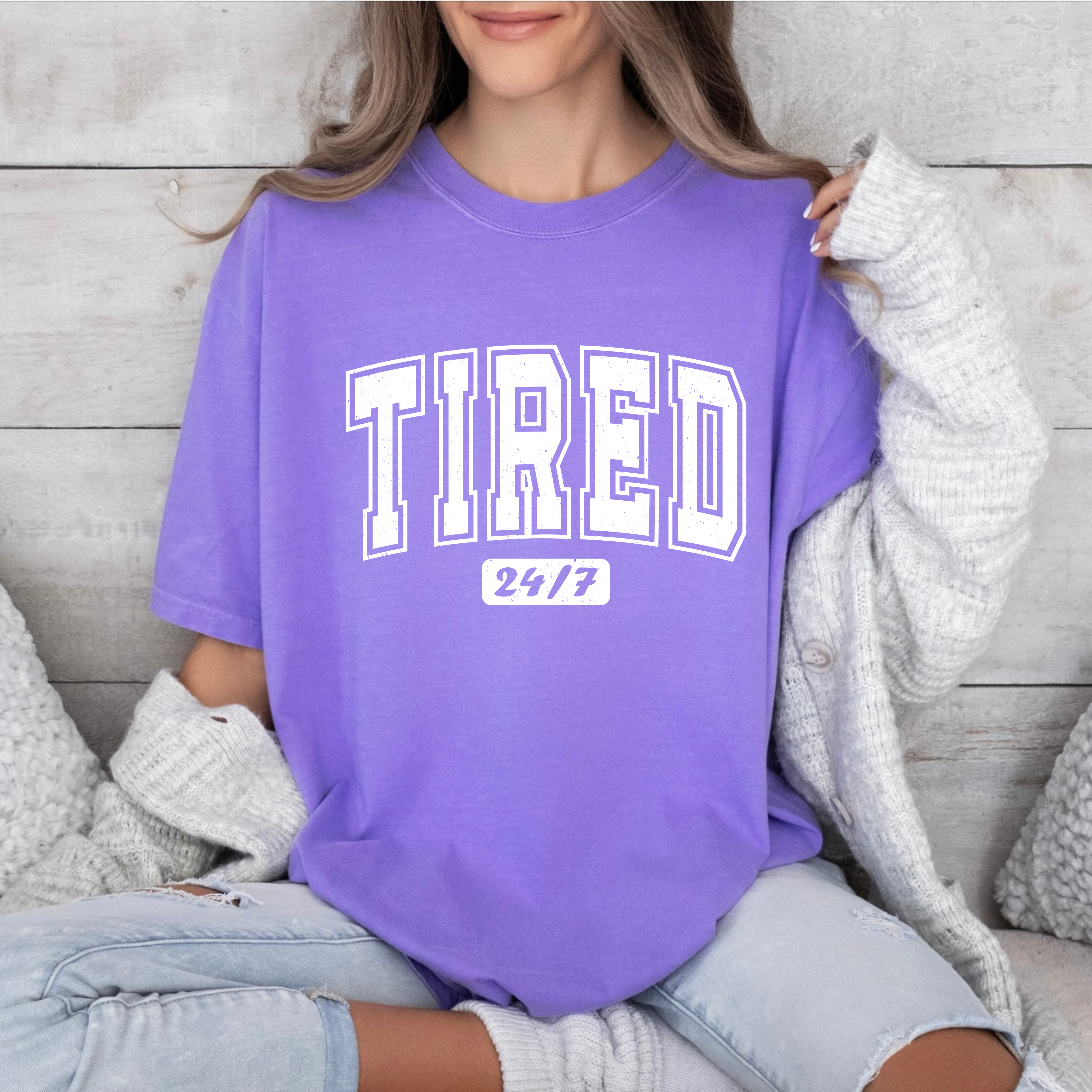 Tired 24/7 Tee product thumbnail image Tired 24/7 Tee product thumbnail image