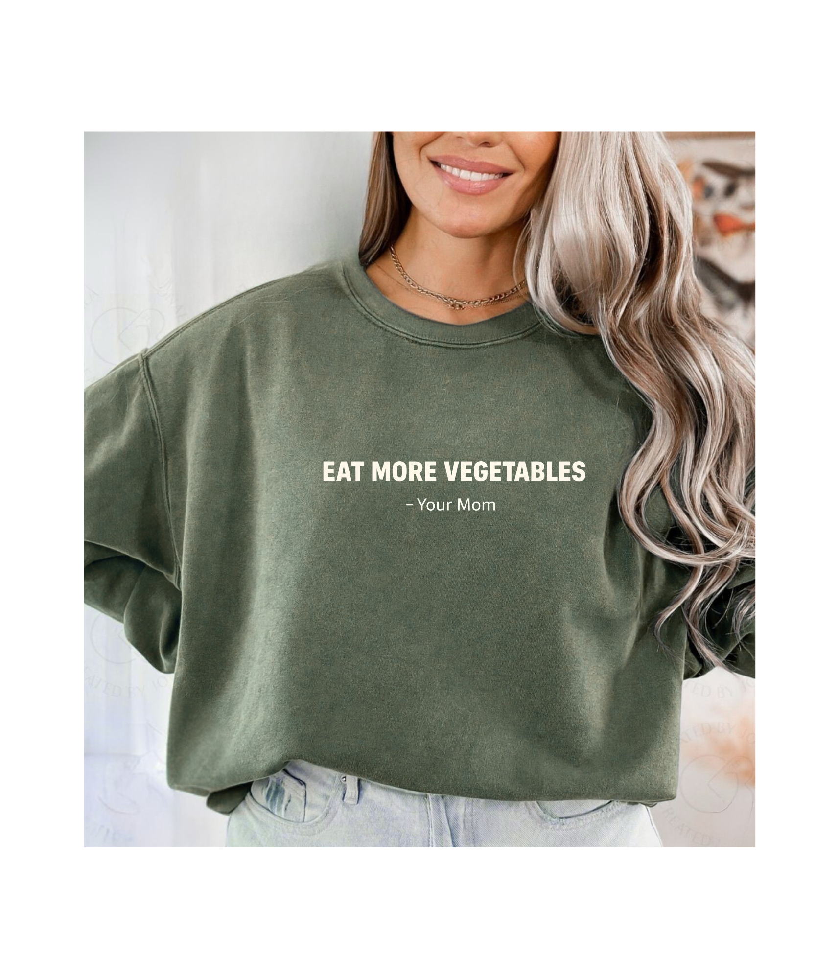 Eat More Vegetables Mom Quote T-Shirt | Funny Healthy Statement