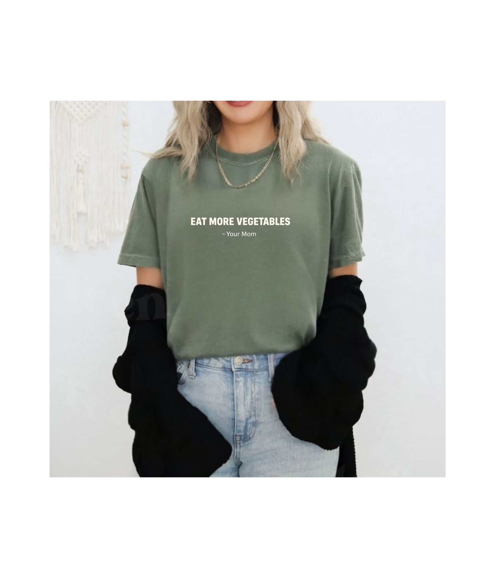 Eat More Vegetables Mom Quote T-Shirt | Funny Healthy Statement product thumbnail image Eat More Vegetables Mom Quote T-Shirt | Funny Healthy Statement product thumbnail image