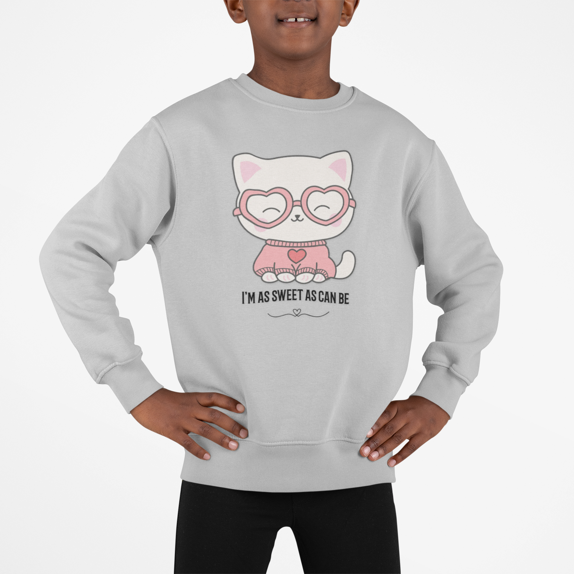 Youth Sweatshirt — "I'm As Sweet As Can Be" Crewneck product thumbnail image