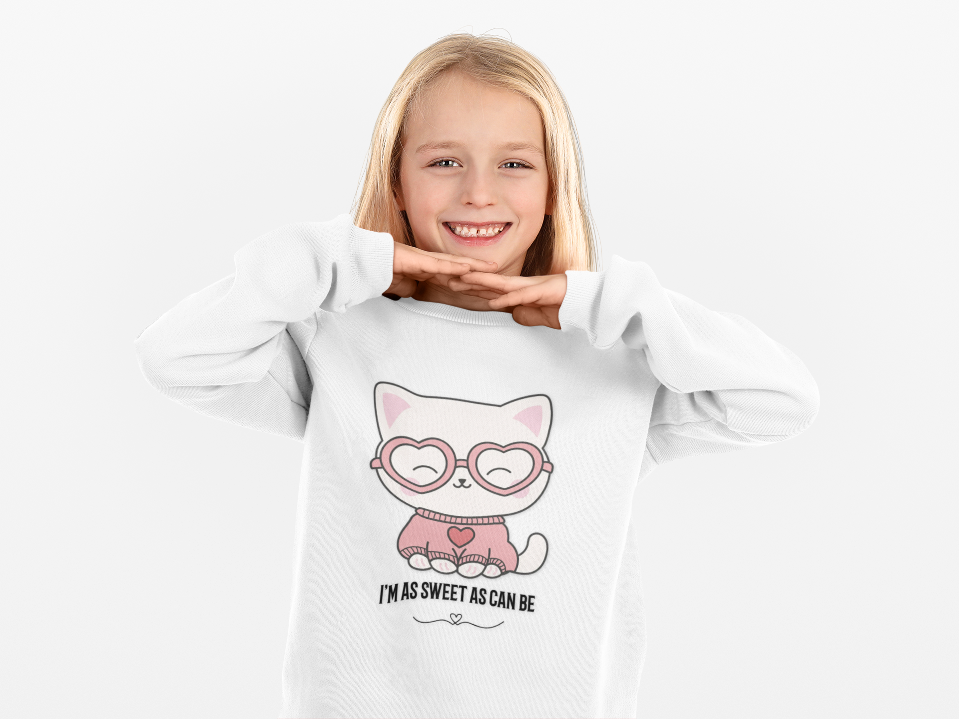 Youth Sweatshirt — "I'm As Sweet As Can Be" Crewneck product thumbnail image