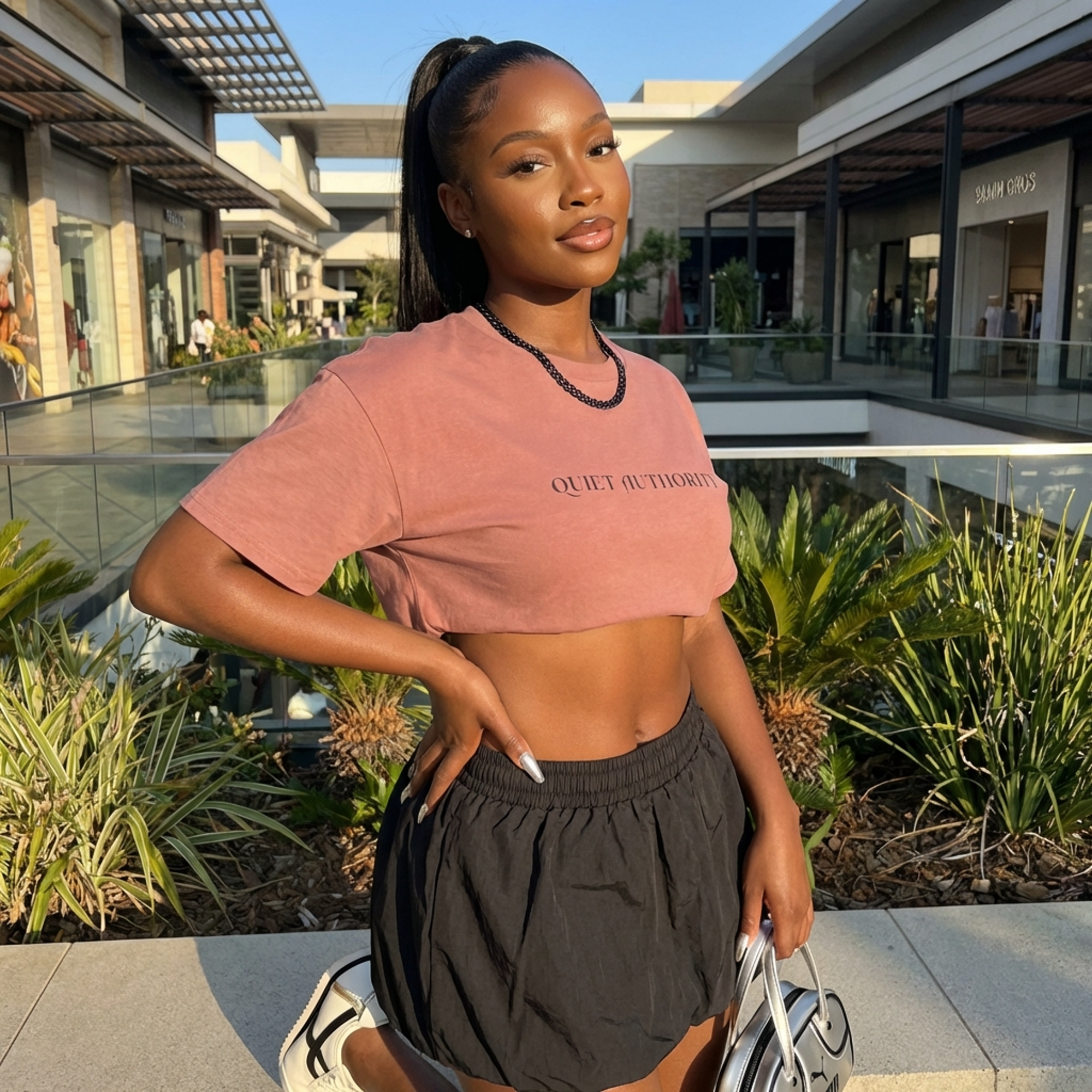 Crop Tee — "Quiet Authority" Minimalist Graphic Crop Top product thumbnail image Crop Tee — "Quiet Authority" Minimalist Graphic Crop Top product thumbnail image