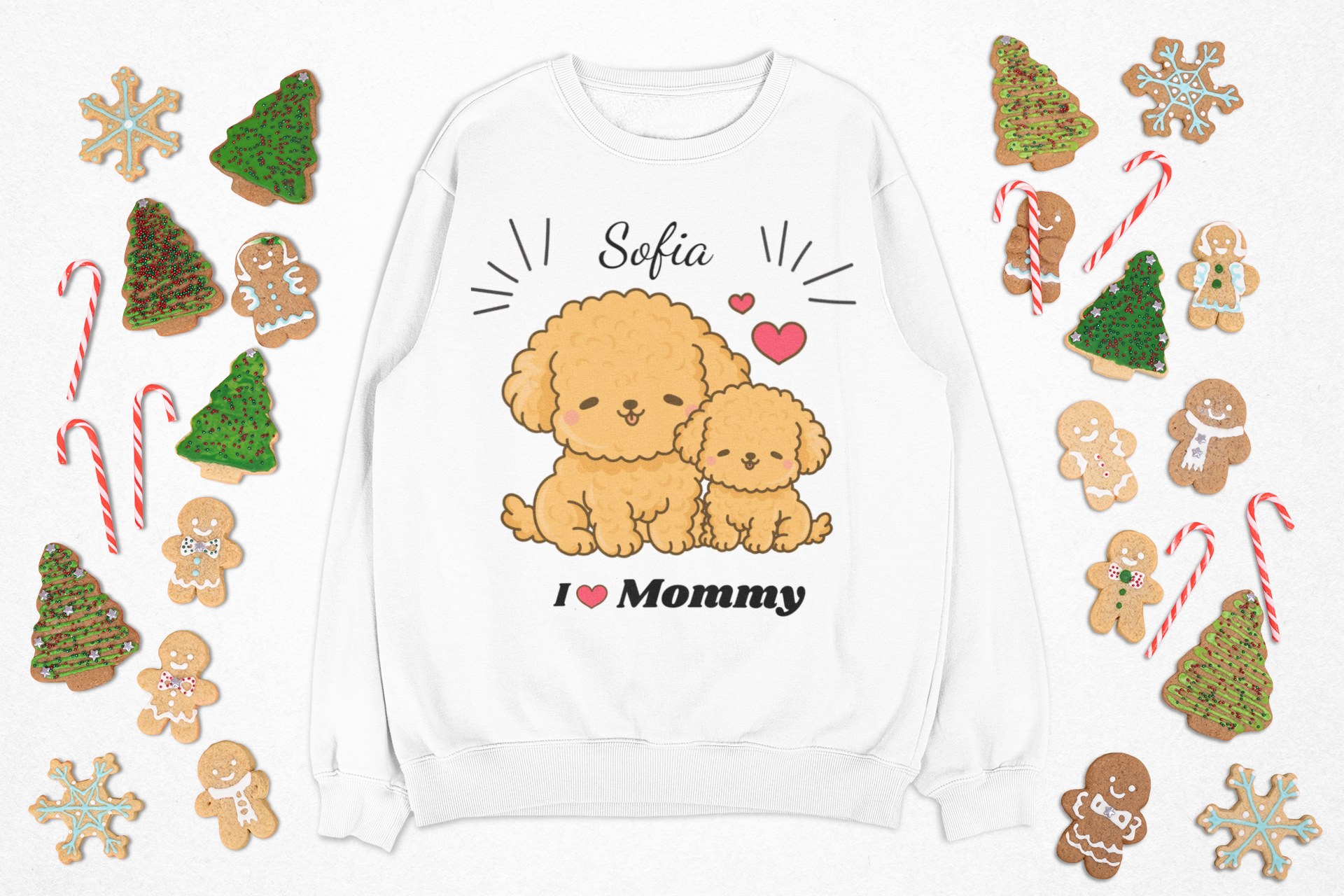 Personalized name Youth Sweatshirt – Cute Puppy “I love Mommy” Crewneck product thumbnail image Personalized name Youth Sweatshirt – Cute Puppy “I love Mommy” Crewneck product thumbnail image