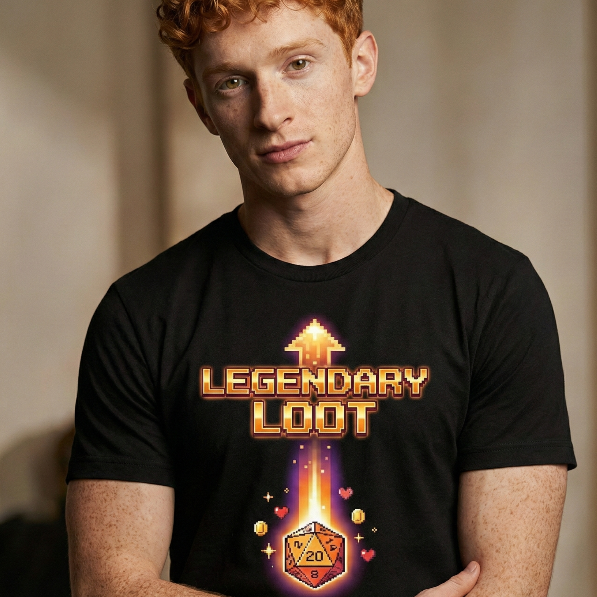 Legendary Loot T-Shirt — D20 Critical Hit RPG Gamer Tee product thumbnail image Legendary Loot T-Shirt — D20 Critical Hit RPG Gamer Tee product thumbnail image