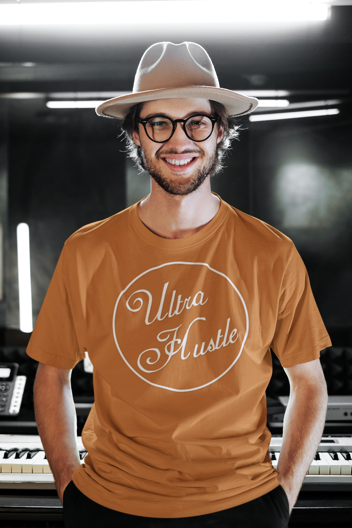  Ultra Hustle Fashion Logo Unisex T‑Shirt — Classic Medium Weight Cotton Tee product thumbnail image