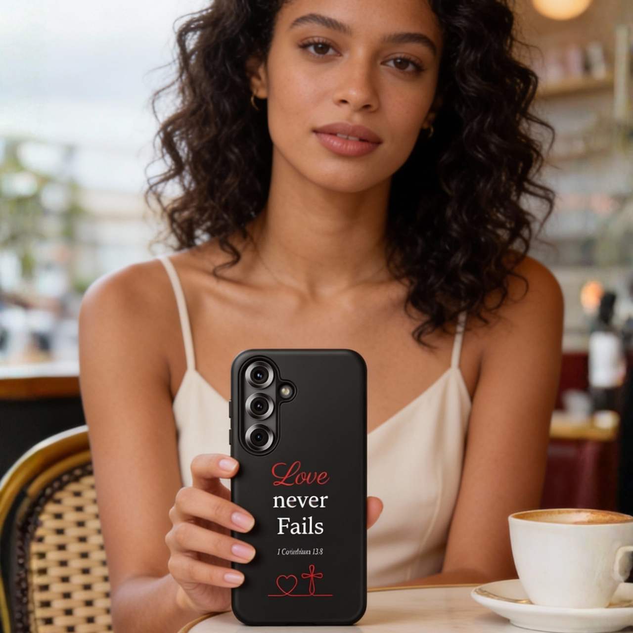 Tough Cases | Love Never Fails Christian Phone Case | 1 Corinthians 13:8 Faith Scripture Case for iPhone, Samsung & Pixel product thumbnail image Tough Cases | Love Never Fails Christian Phone Case | 1 Corinthians 13:8 Faith Scripture Case for iPhone, Samsung & Pixel product thumbnail image