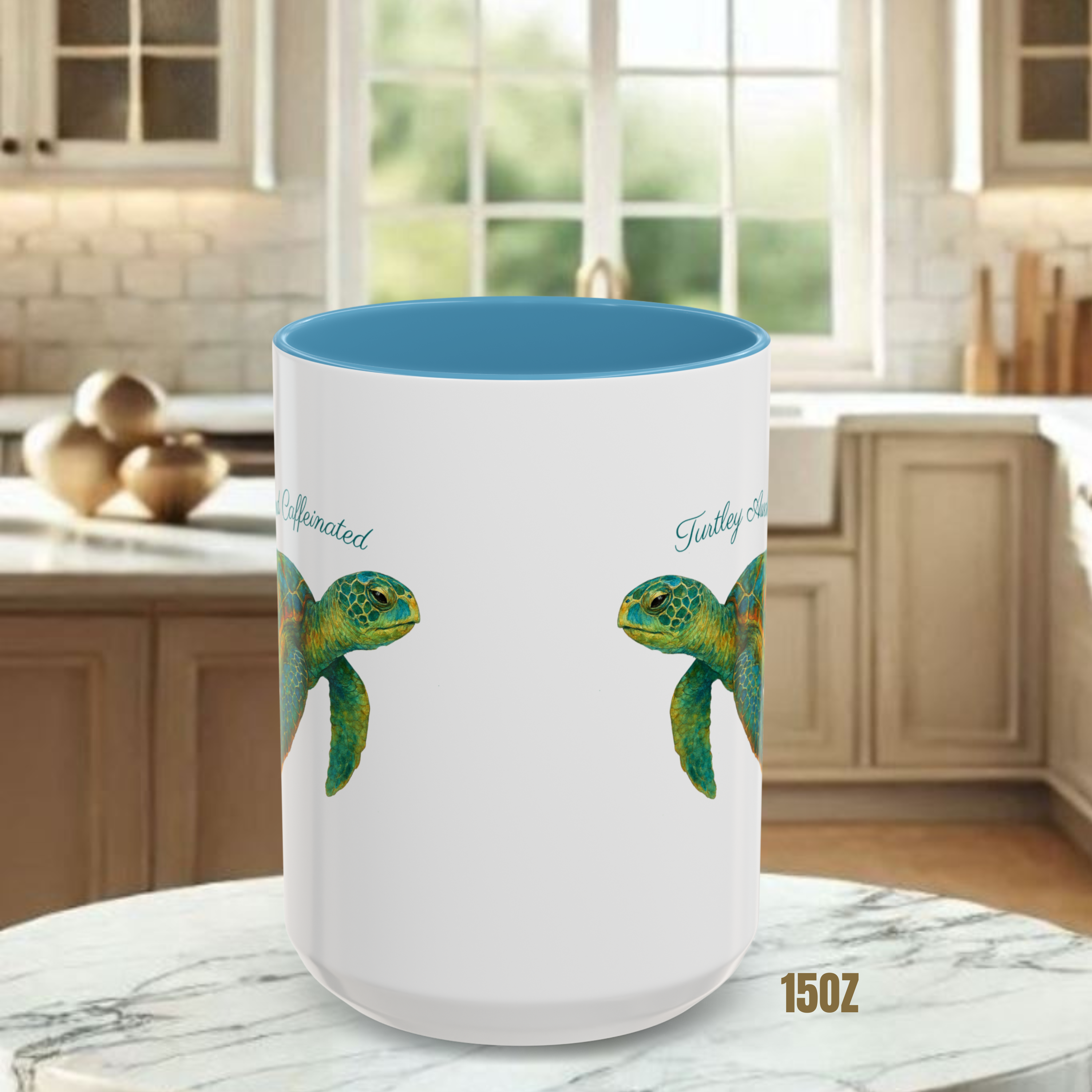 Turtley Awake and Caffeinated Coffee Mug (11, 15oz) product thumbnail image Turtley Awake and Caffeinated Coffee Mug (11, 15oz) product thumbnail image