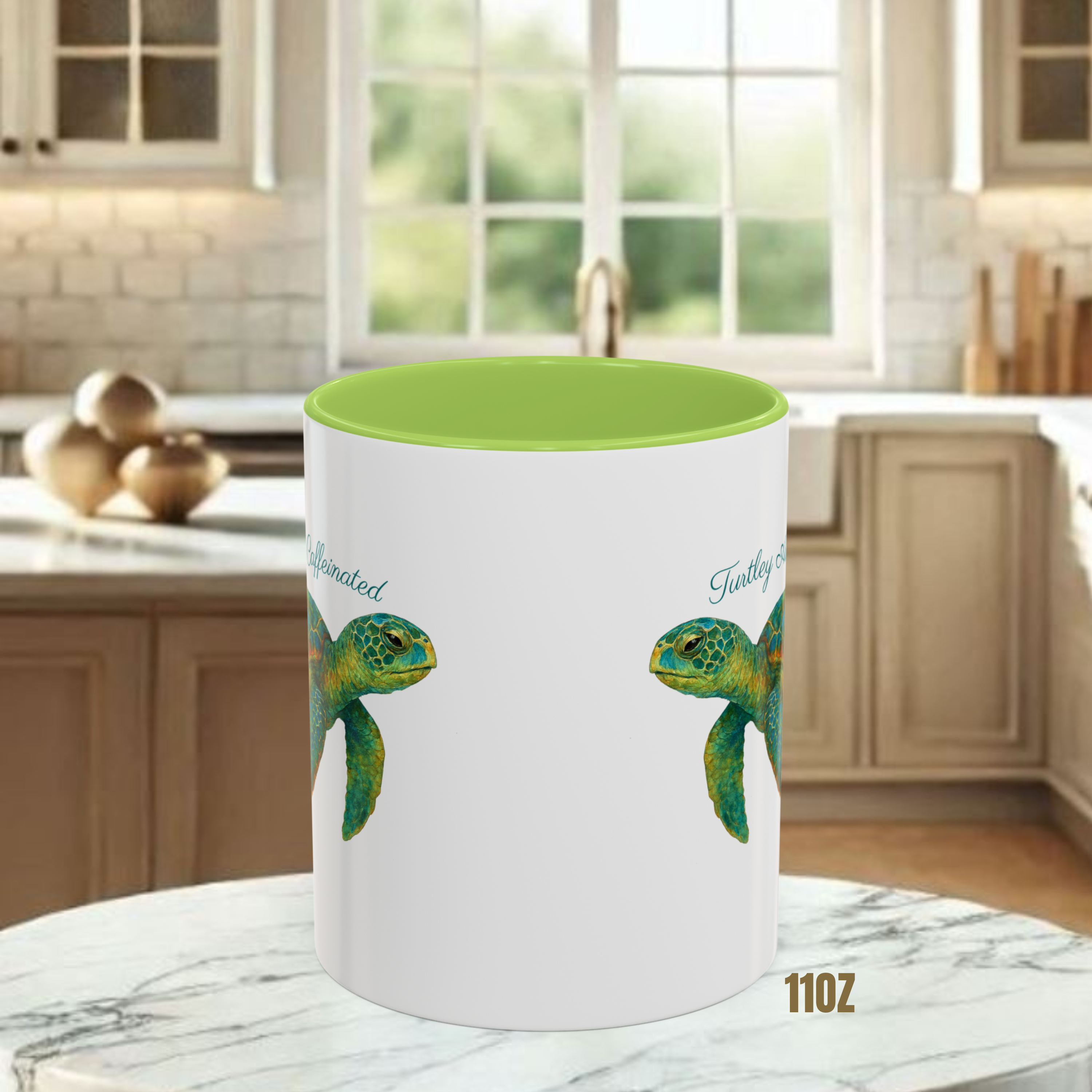 Turtley Awake and Caffeinated Coffee Mug (11, 15oz) product thumbnail image Turtley Awake and Caffeinated Coffee Mug (11, 15oz) product thumbnail image