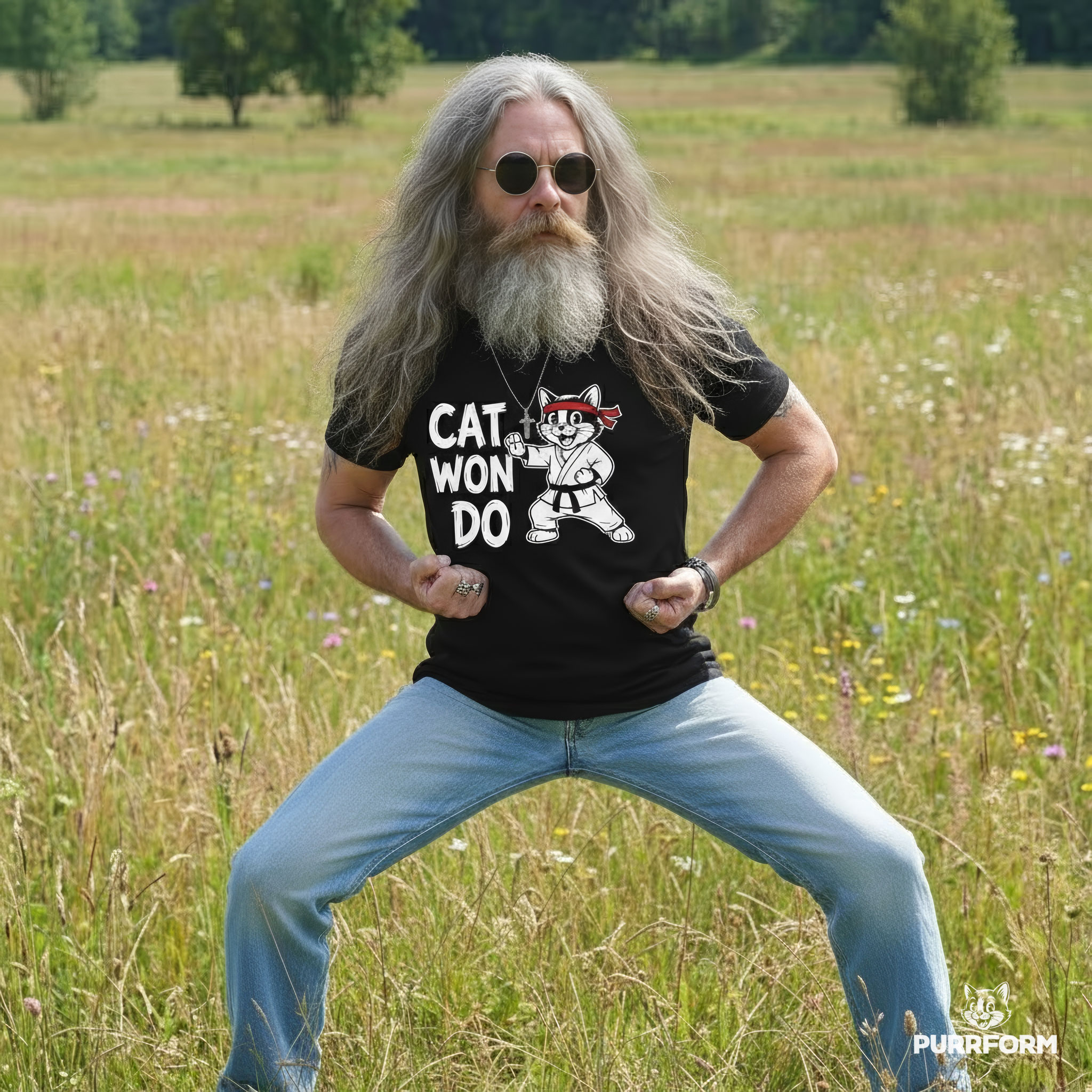 Cat Won Do Karate — Funny Martial Arts Cat Unisex T-Shirt product thumbnail image Cat Won Do Karate — Funny Martial Arts Cat Unisex T-Shirt product thumbnail image