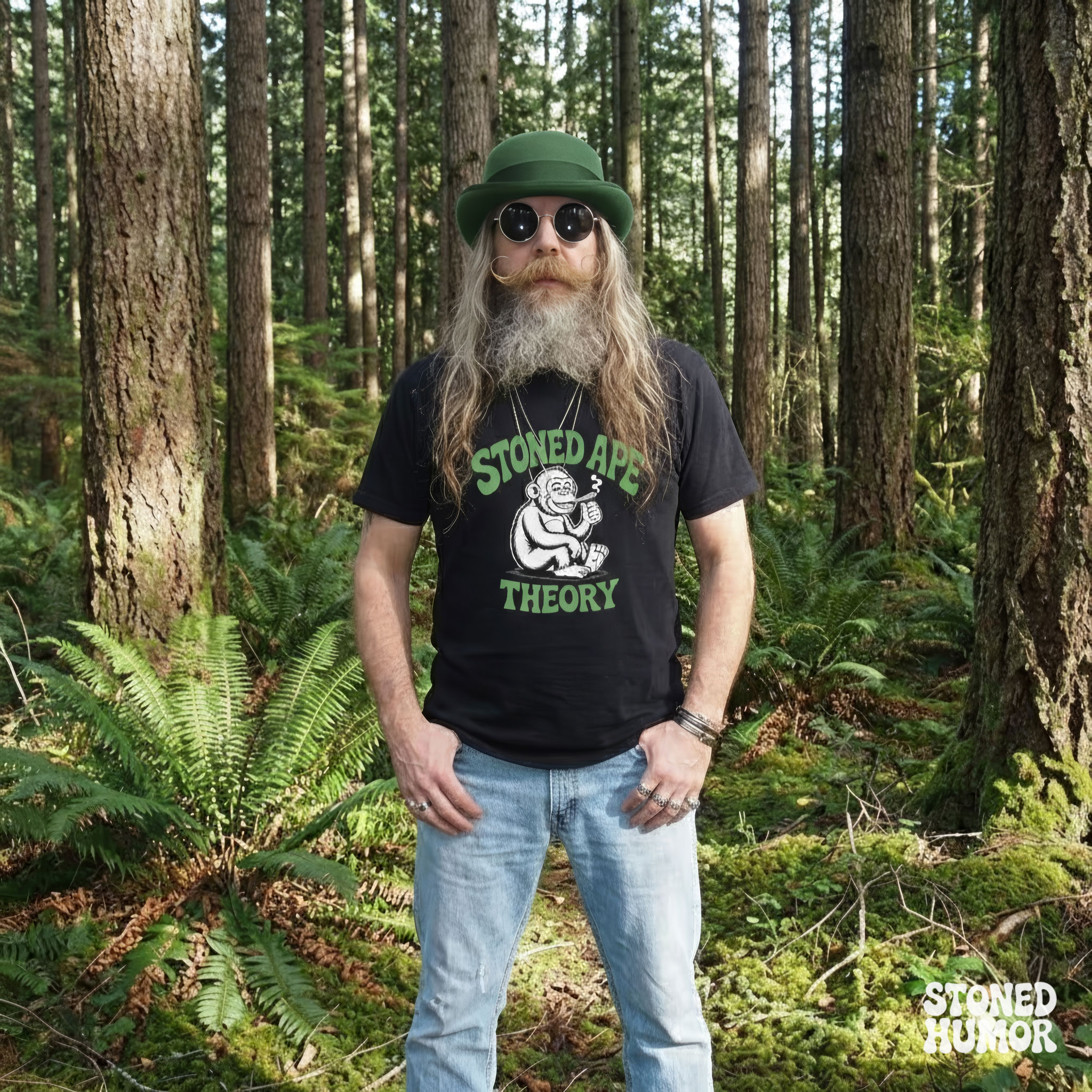 Stoned Ape Theory – Funny Cannabis Monkey Evolution Was Baked Unisex T-Shirt product thumbnail image Stoned Ape Theory – Funny Cannabis Monkey Evolution Was Baked Unisex T-Shirt product thumbnail image